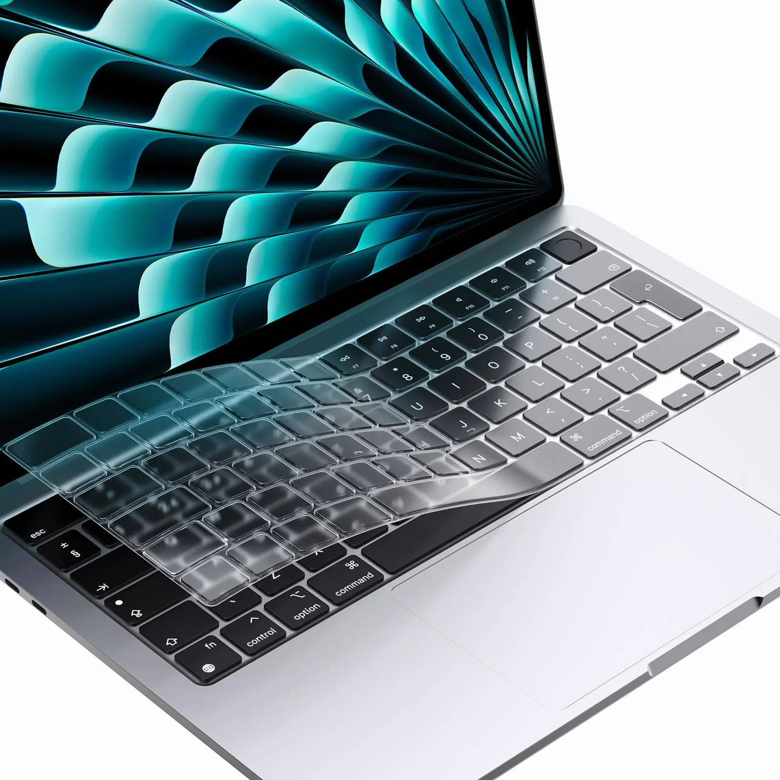EooCoo Copritastiera Ultrasottile Compatibile con MacBook Neo 2026, MacBook Air M5 M4 M3 M2 13.6"/15" 2026-2022, MacBook Pro M5-M1 Pro/Max 14"/16" 2026-2021, Pellicola per Tastiera EU - TPU Chiaro