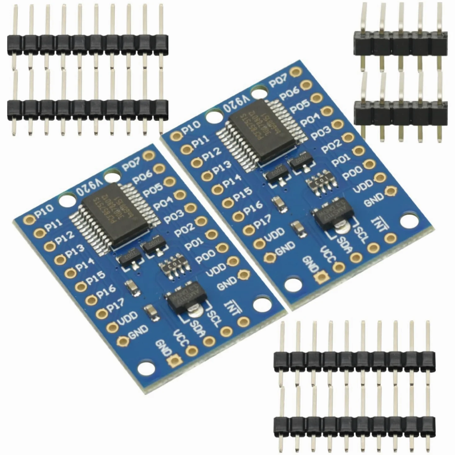 2 pz PCF8575 I2C IO estensione modulo scudo espansione IO Port Expander Board DC 2.5-5.5V I2C Controllo di comunicazione 16 porte IO per Arduino