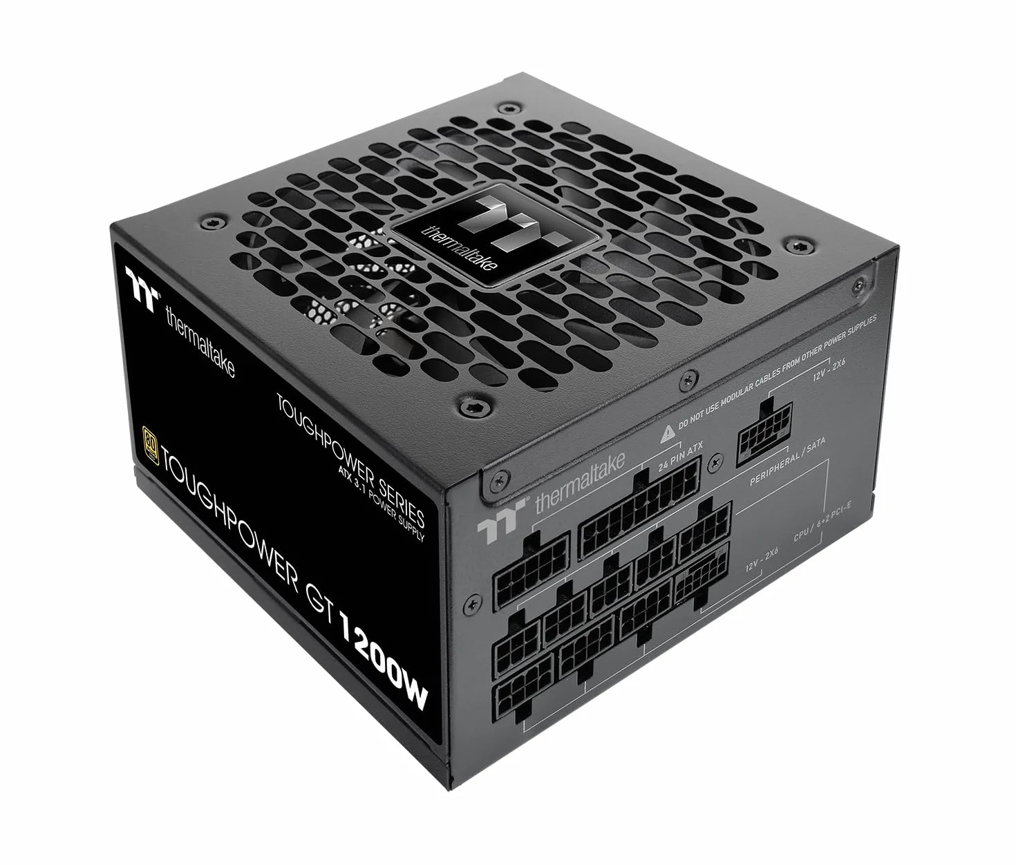 Thermaltake Toughpower GT 1200W | ATX 3.1 | PCIe 5.1 12V-2x6-Anschluss | ultraleise Smart-Zero-Funktion | Low Profile Kabel | 80+ GOLD | Modular