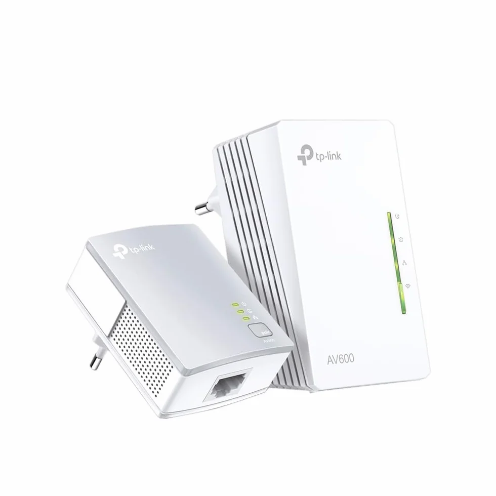 TP-Link TL-WPA4220 KIT Powerline Kit AV600Mbps e Wi-Fi 300Mbps, Homeplug AV2, Porte Ethernet, Plug & Play, Compatibile con Router, Tecnologia Powerline Avanzata, Facile Gestione