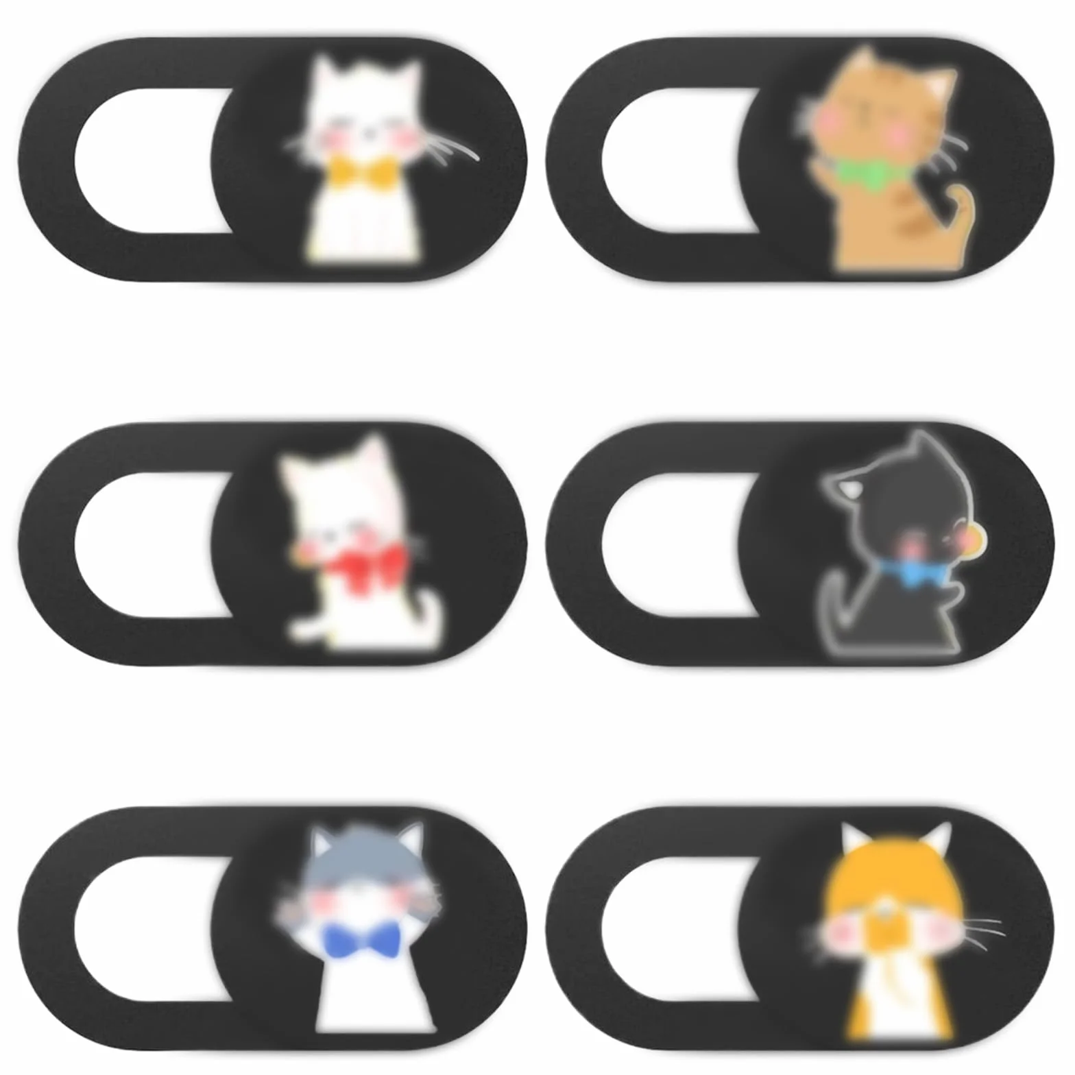 CATOR 6 Pezzi Webcam Cover Ultra Sottile per Laptop PC Tablet Smartphone
