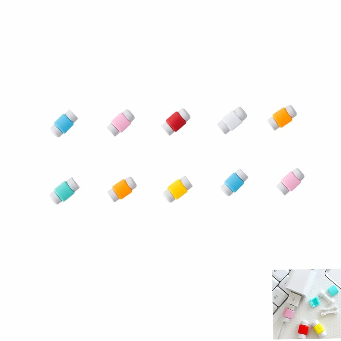 Cavi Chewer per iPhone/iPad, Protezione Cavo, 10 Pezzi, Lightning, USB, 5V, Indoor