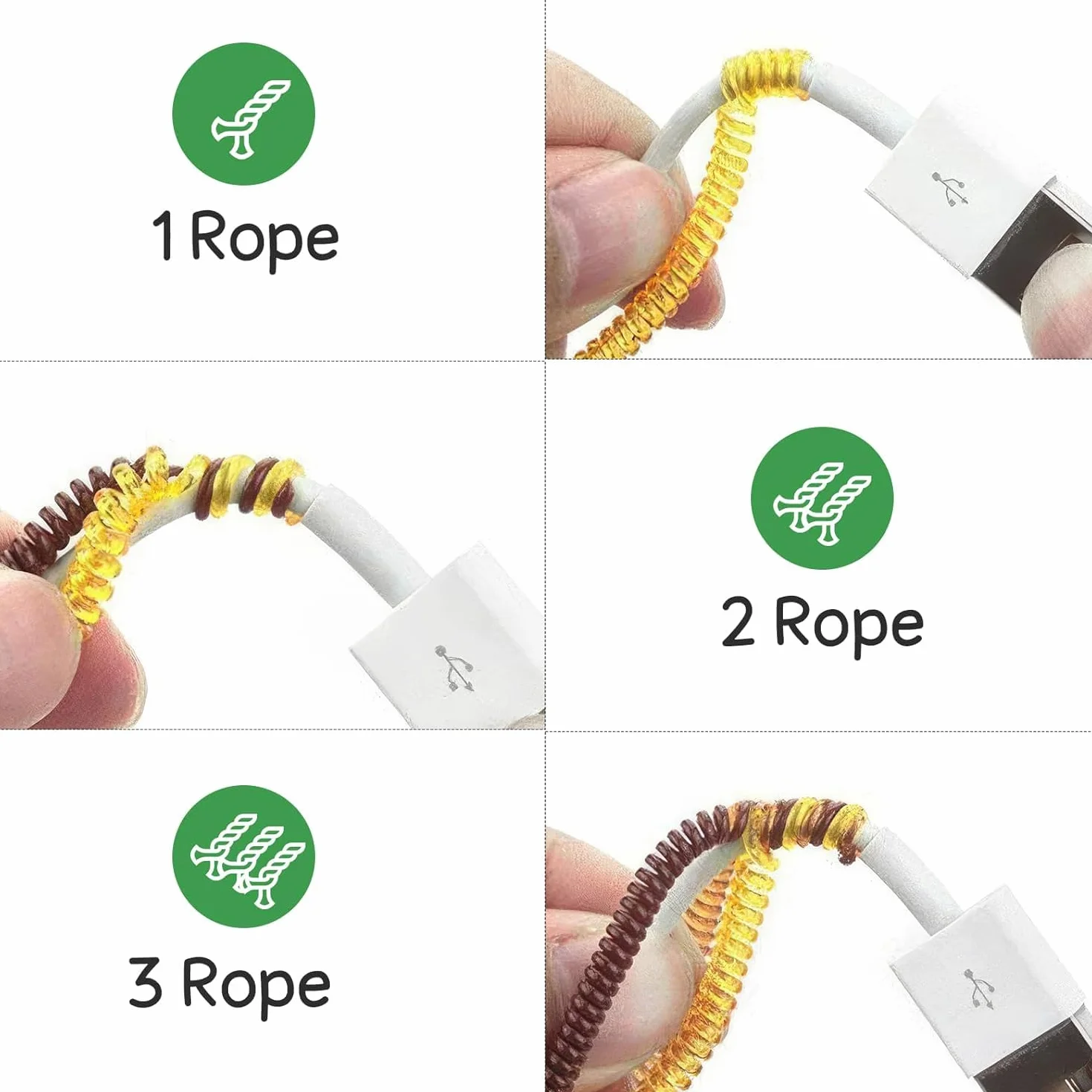 9 Protezioni per Cavi Di Ricarica, 1,4 m, Protezione Cavo in Tpu, Protezione Flessibile Micro USB per Cellulare, Cavo di Ricarica per Notebook (9 Colori)