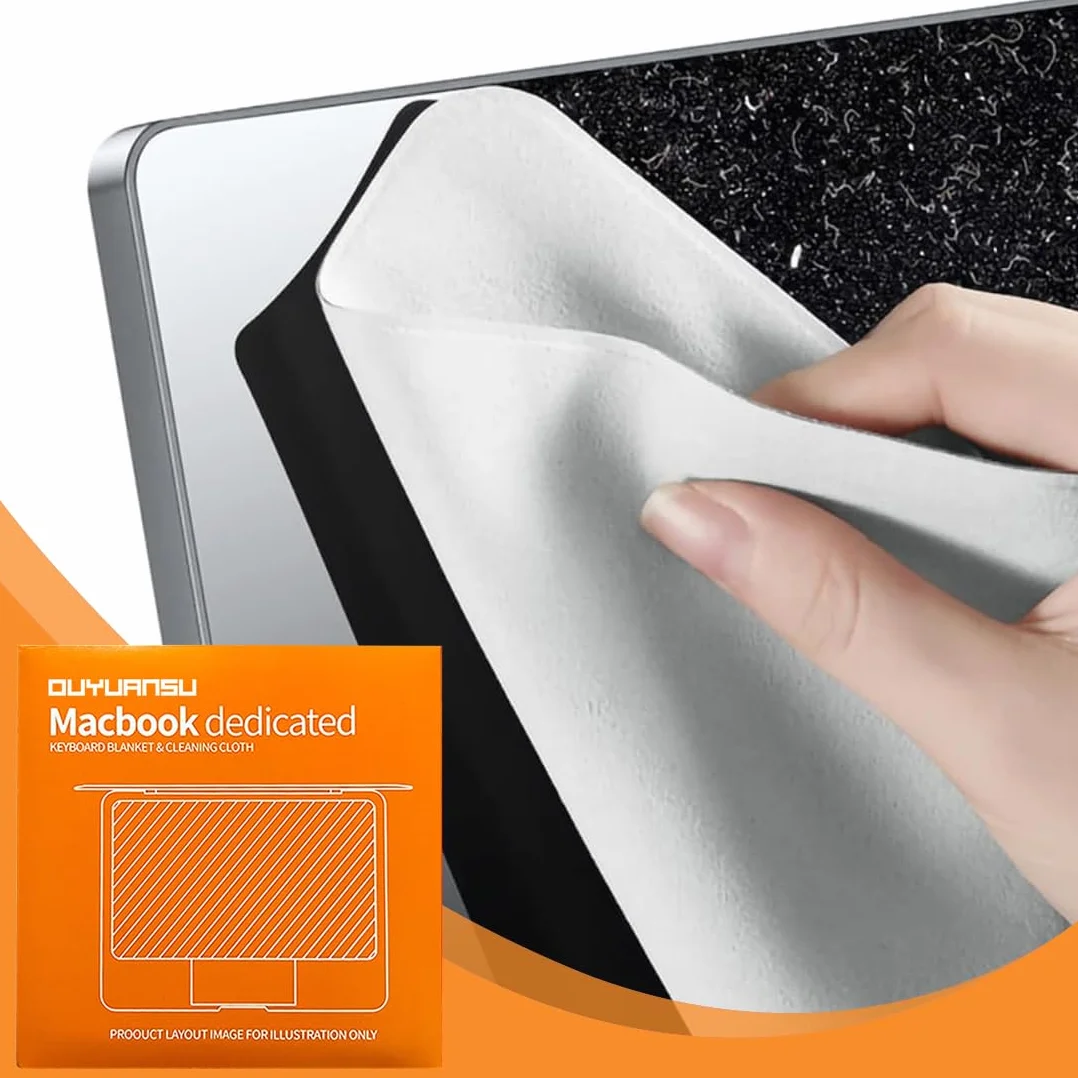 Panno per la pulizia dello schermo e della tastiera del computer portatile, compatibile con laptop da 15/16"