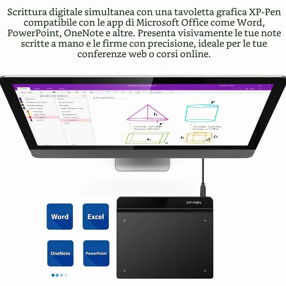XP-PEN G640 Tavoletta Grafica 6x4 Pollici Ultrasottile, Stilo Passivo con 8192 Livelli senza Batteria, per firma digitale, disegno, osu