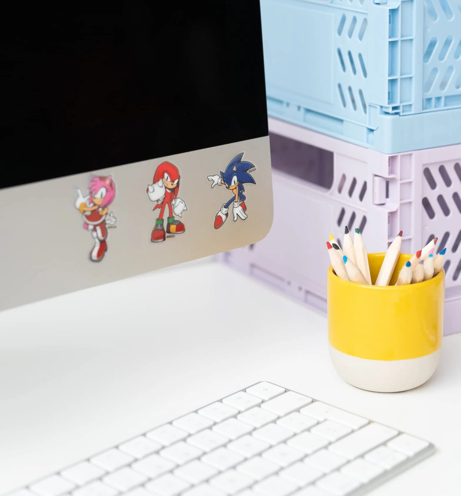 Grupo Erik: Stickers di Sonic - Pack di 56 Adesivi Riutilizzabili e Resistenti all'Acqua, Ideali Come Decorazioni per PC Portatile, Personalizzati o Gaming