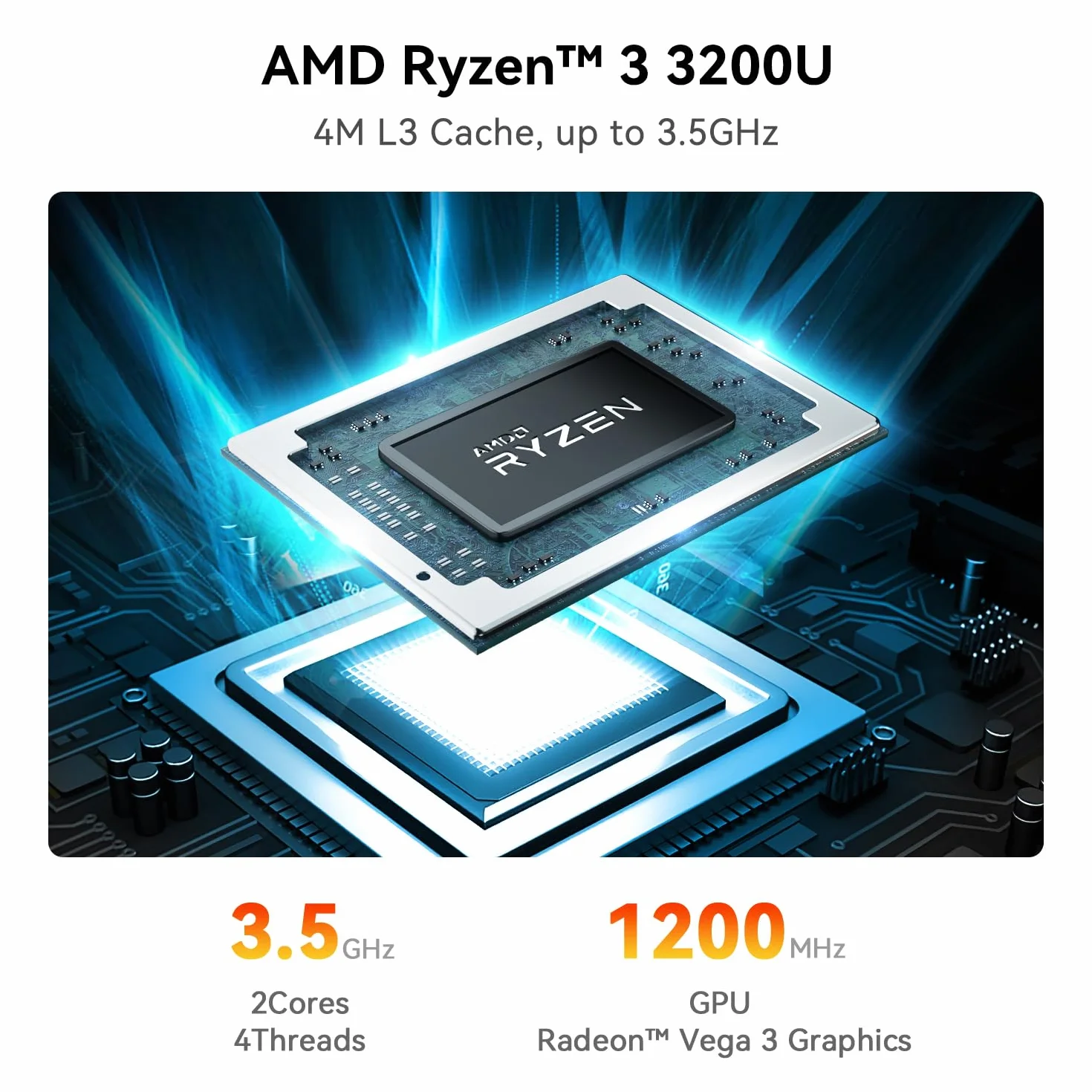 Beelink SER3 Mini PC Windows 11 Pro, AMD Ryzen 3 3200U 16GB DDR4 RAM 500GB NVMe SSD, Dual HDMI, USB3.0, WiFi 5, BT5.0, 1000M LAN