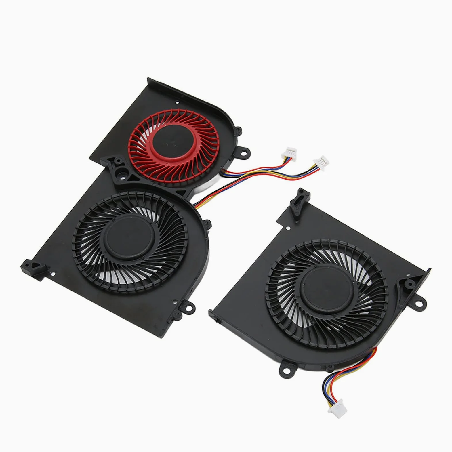ASHATA Ventola di Raffreddamento CPU GPU per MSI Gs65 MS 16Q2 per CPU 16q2 CW per GPU 16q2 CW, Sostituzione Ventola di Raffreddamento GPU Laptop, Dispositivo di Raffreddamento GPU CPU Laptop(CPU+GPU)
