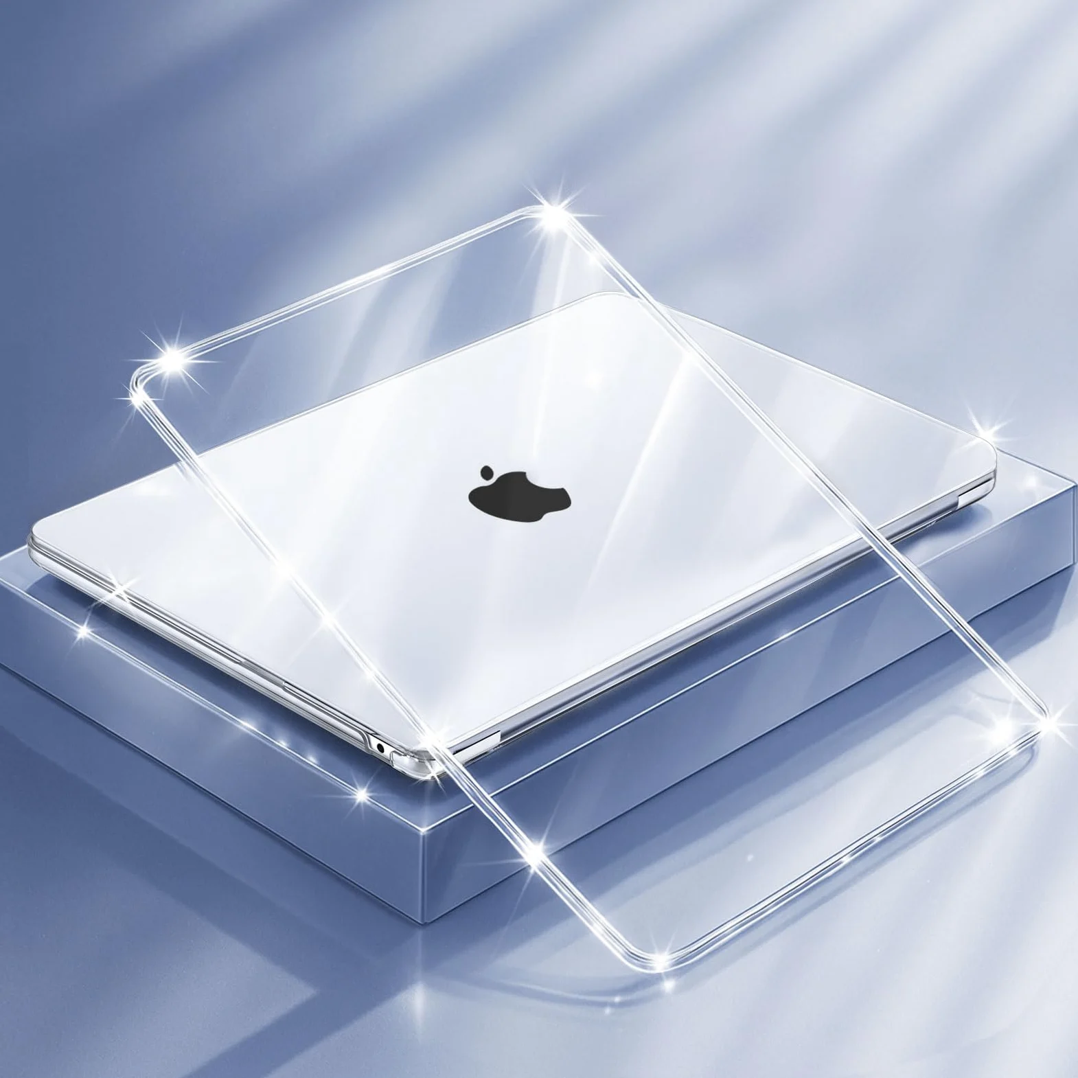 MOSISO Cover Compatibile con MacBook Air 15 Custodia M4 M3 M2 2025-2023 | A3241 A3114 A2941,Case&Lavoro Viaggio Computer Custodia Nodo Fiocco&Copritastiera&Pellicola&Coaster,Cristallino e Vino Rosso