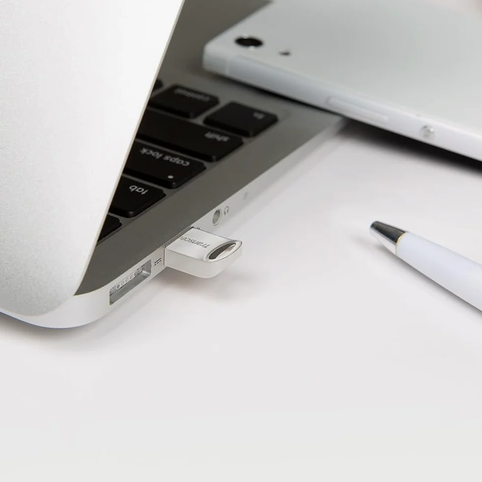 Transcend JetFlash da 256 GB, chiavetta USB compatta 3.1 Gen 1 (per portachiavi), colore argento - TS256GJF710S