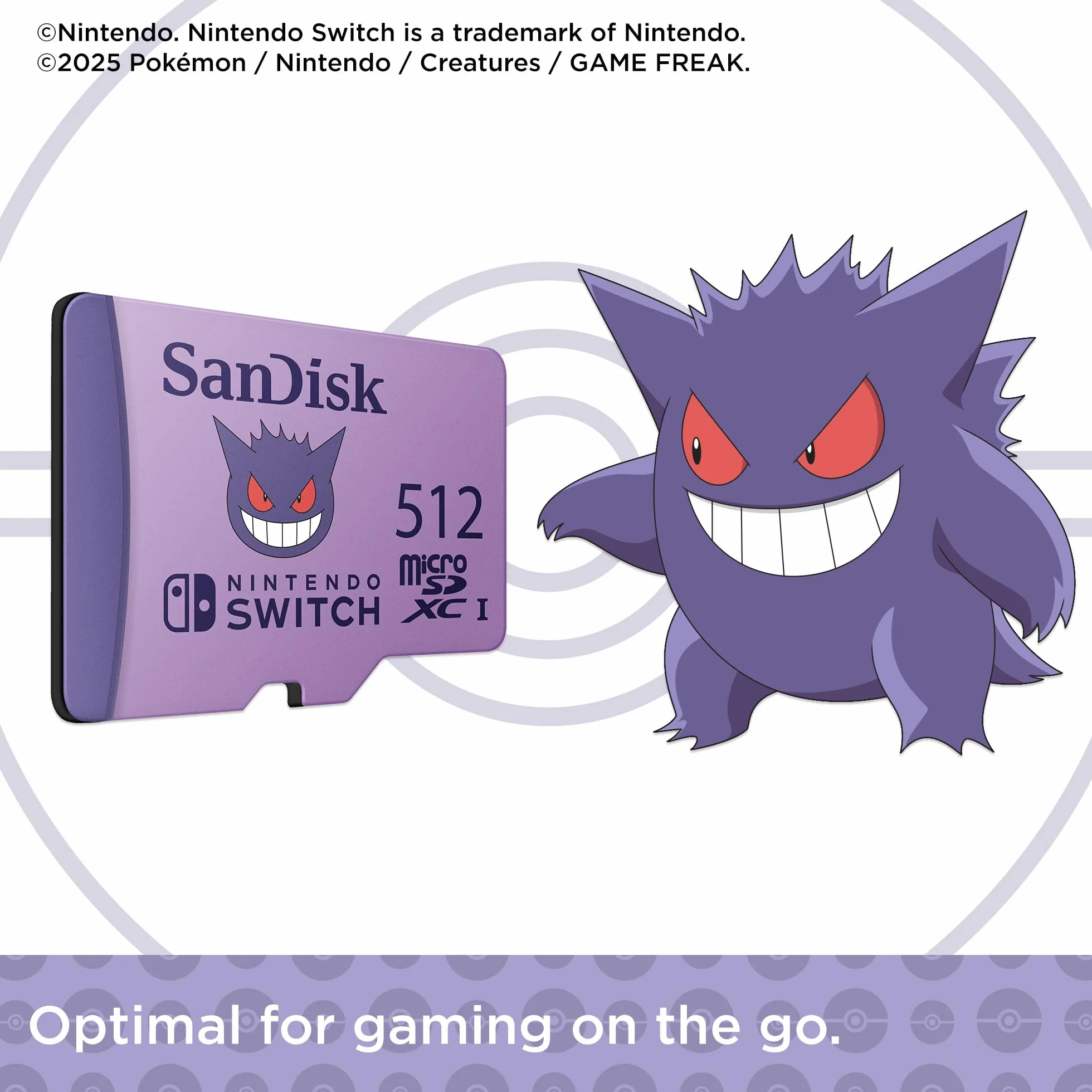 Carte mémoire micro SD Sandisk Nintendo Switch System Pokemon 512Go