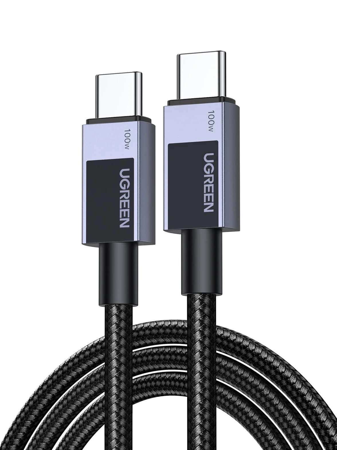UGREEN 100W Cavo USB C PD 3.0 Ricarica Rapida 20V 5A Lega di Alluminio 1M