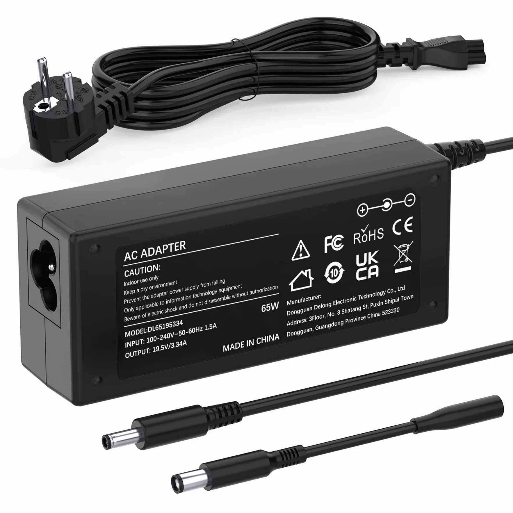 Alimentatore 65W Caricabatterie per Dell Inspiron Latitude Vostro 3511 5558 5567 5570 3520 3420