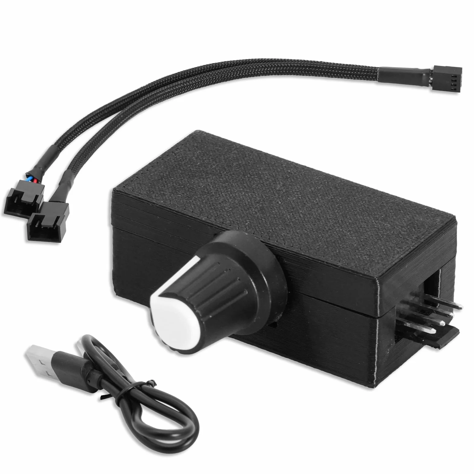 Regolatore di velocità PWM 4 Pin PWM Controller per ventilatore PWM Controller USB Tipo-C Alimentazione elettrica Controller per ventilatore Opzione di raffreddamento ad acqua DIY