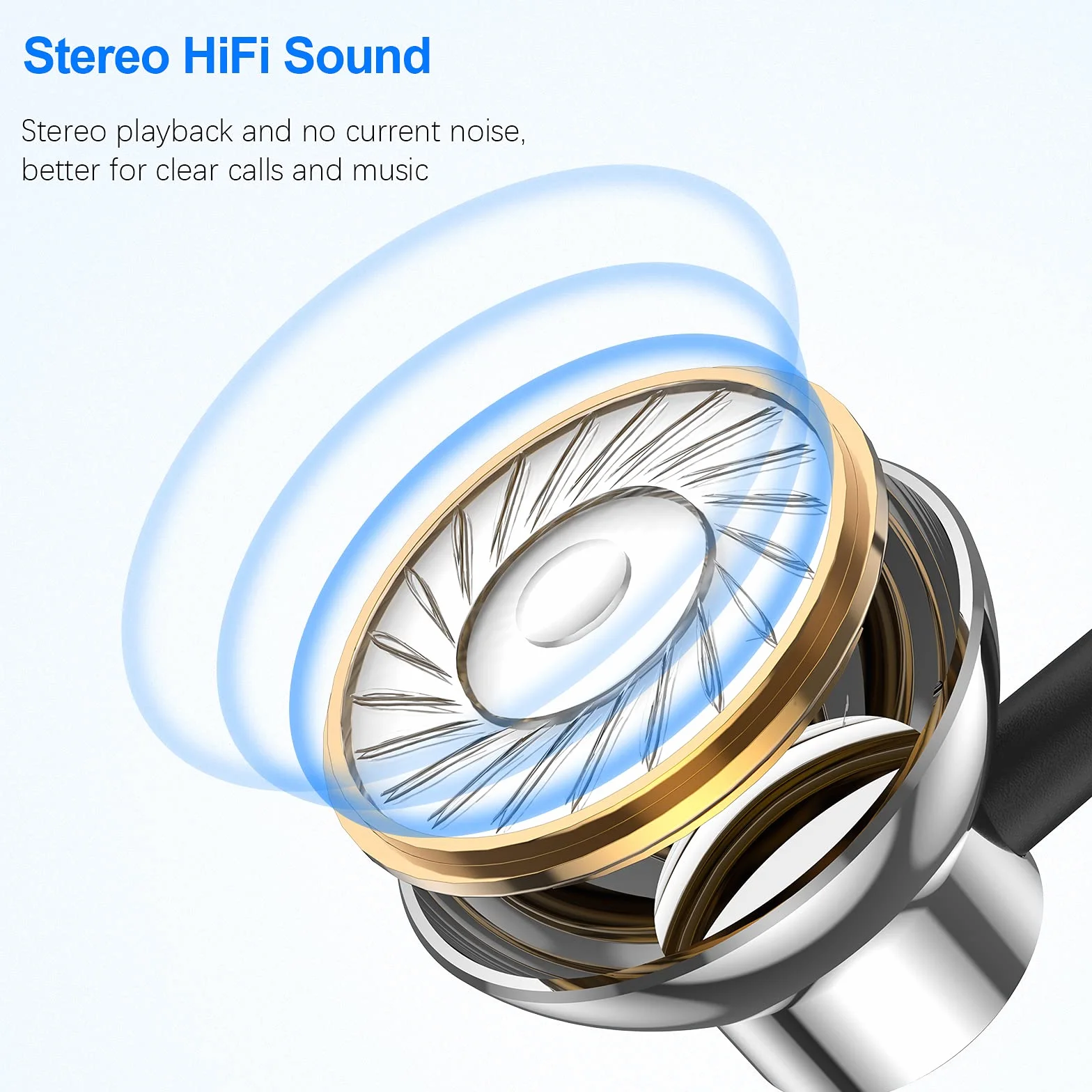Cuffie USB per Computer,PC Gaming Cuffie con Filo Stereo HiFi Semi In Ear Auricolari PC USB con Microfono Cancellazione del Rumore Controllo del Volume per PS 4/Mac/Laptop/Chromebook/per PS 5/Windows