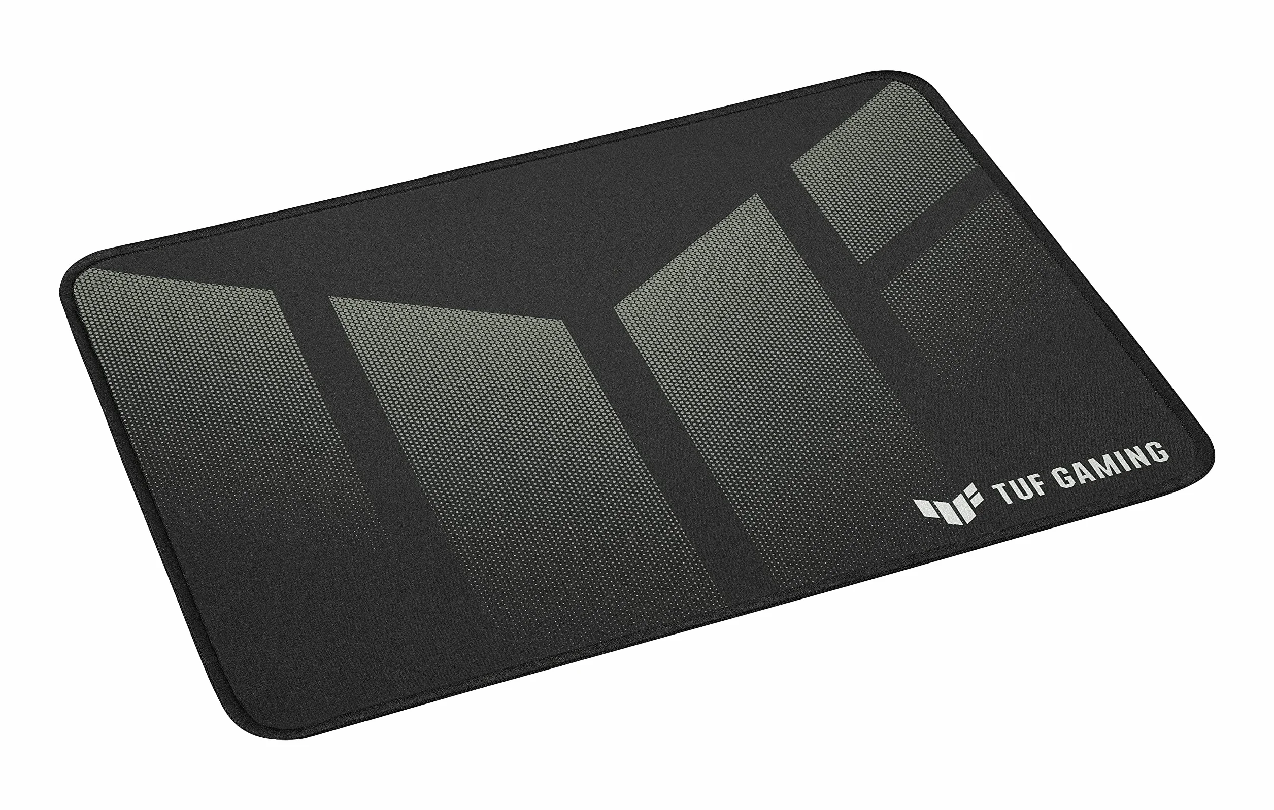 ASUS TUF P1: Tappetino per mouse da gioco portatile con superficie nano-rivestita, resistente all'acqua, cuciture resistenti allo sfilacciamento e base in gomma antiscivolo, Nero, Taglia unica