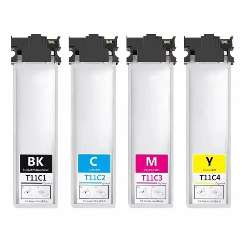 T11C1 T11C2 T11C3 T11C4 Cartuccia Compatibile per Epson Workforce Pro WF-C5890DWF WF-C5390D, Inchiostro Pigmento, 1 Set 4 Colori