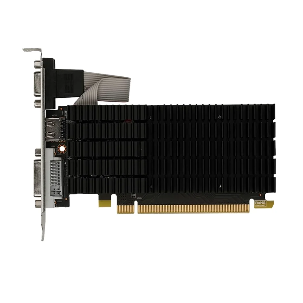 maxsun AMD R5 230 Scheda grafica per computer, 2G GDDR3, scheda video HDMI VGA DVI ITX SFF, GPU pronta a basso profilo