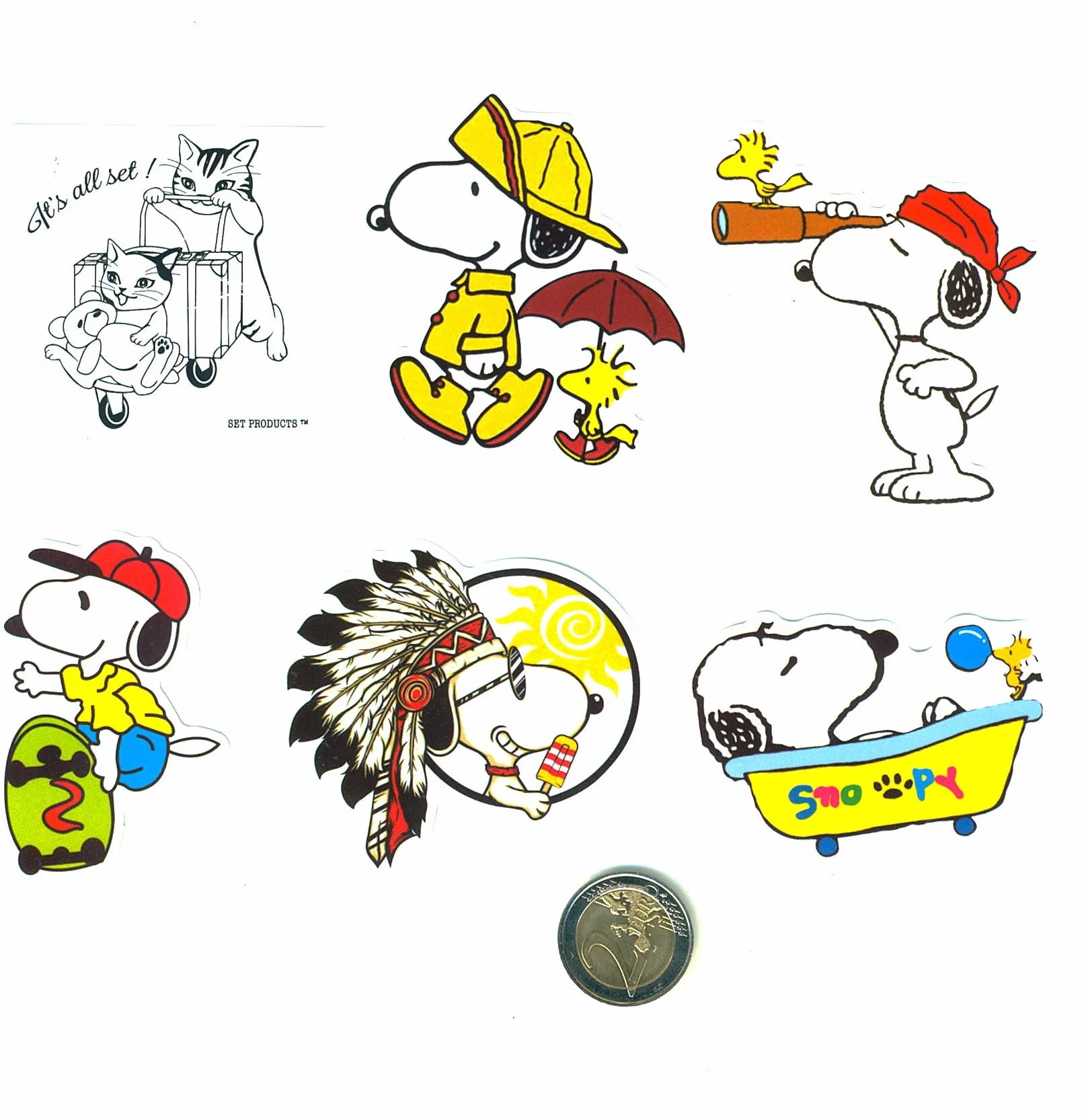 Top Adesivi ! Lotto di 20 Adesivi Snoopy - Stickers Vinili Non Volgari i Alta qualità - Fashion, Bomb, The Peanuts - Personalizzazione Computer, Laptop, Valigie, Moto, Bici, Skateboard