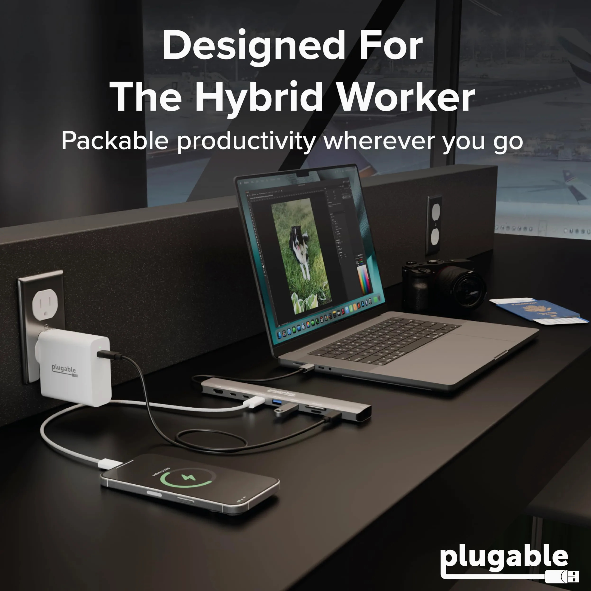 Plugable Hub USB C: adattatore multiporta 10-in-1 (8K/4K 144Hz HDMI 2.1, 2.5G Ethernet, ricarica 140W, dati 10Gbps) distribuzione IT senza driver per MacBook Pro/Air Windows Thunderbolt Chromebook