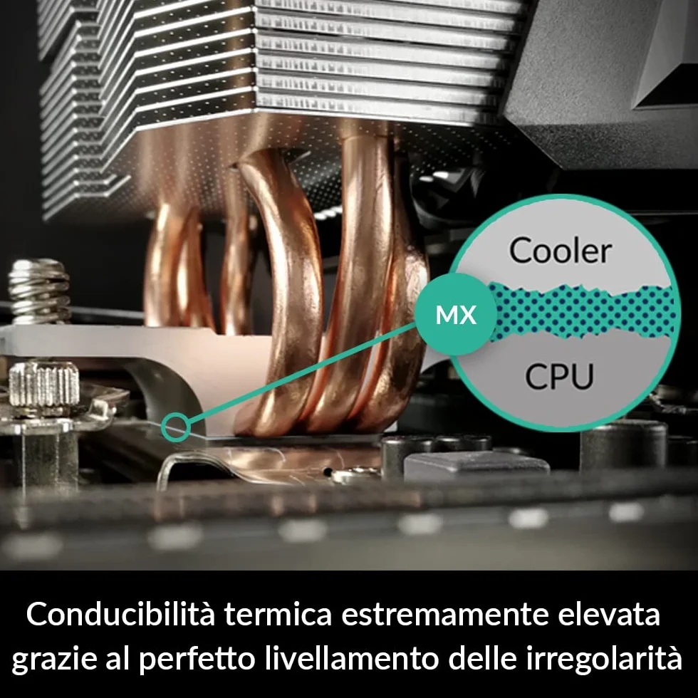 ARCTIC MX-4 (Spatolina incl., 4 g) Premium Performance Pasta Termica CPU CPUper tutti i processori (CPU, GPU - PC, PS4,), conducibilità termica molto alta, lunga durabilità, thermal paste