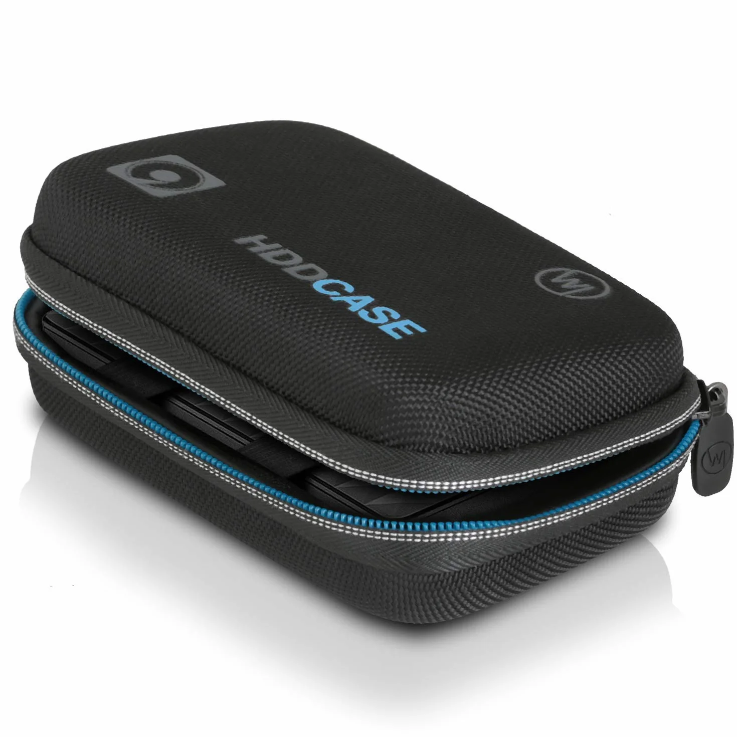 Wicked Chili - Custodia rigida AntiShock da 2,5'' per Hard-Disk esterno e SSD (max. 12,7 x 8,2 x 4 cm), incl. scomparto per cavo