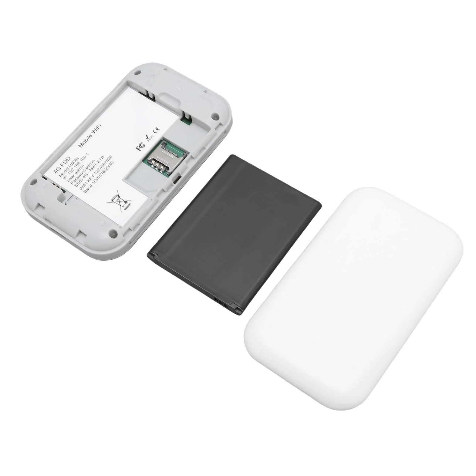 Ejoyous Hotspot mobile, WiFi 5G 300Mbps Plug and Play Slot per scheda SIM Router WiFi WiFi portatile Fino a 10 utenti WiFi