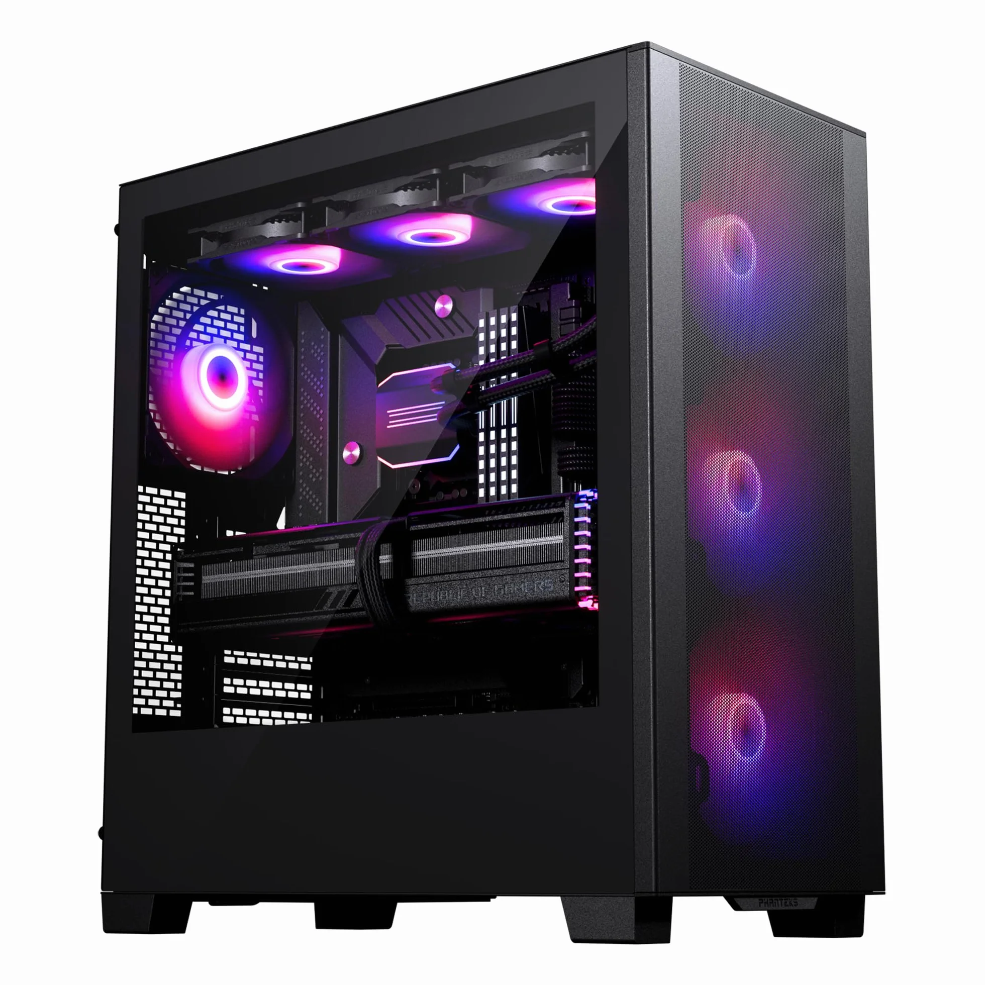 Phanteks XT Pro Ultra Mid-Tower Gaming Case 4x 140mm DRGB Fans Mesh High Performance USB-C 3.2 Gen2 Nero