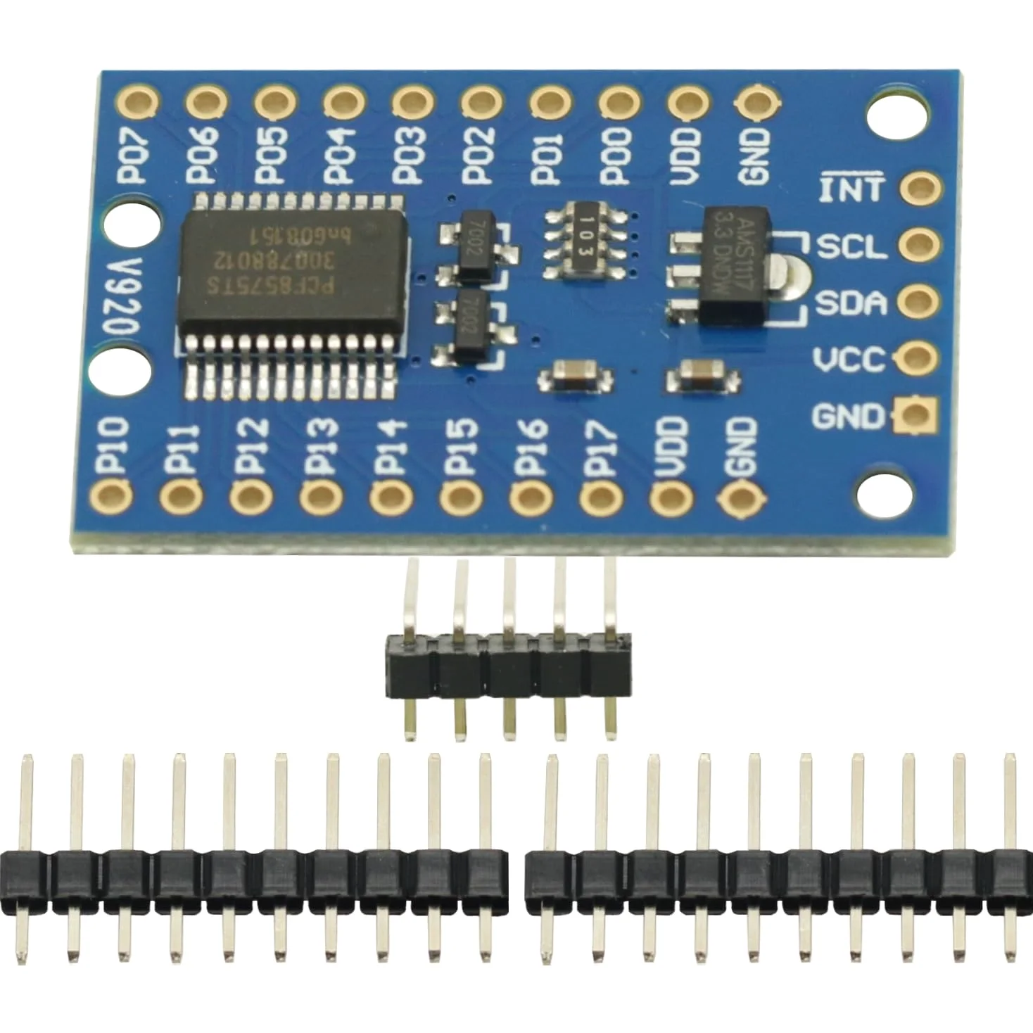 2 pz PCF8575 I2C IO estensione modulo scudo espansione IO Port Expander Board DC 2.5-5.5V I2C Controllo di comunicazione 16 porte IO per Arduino