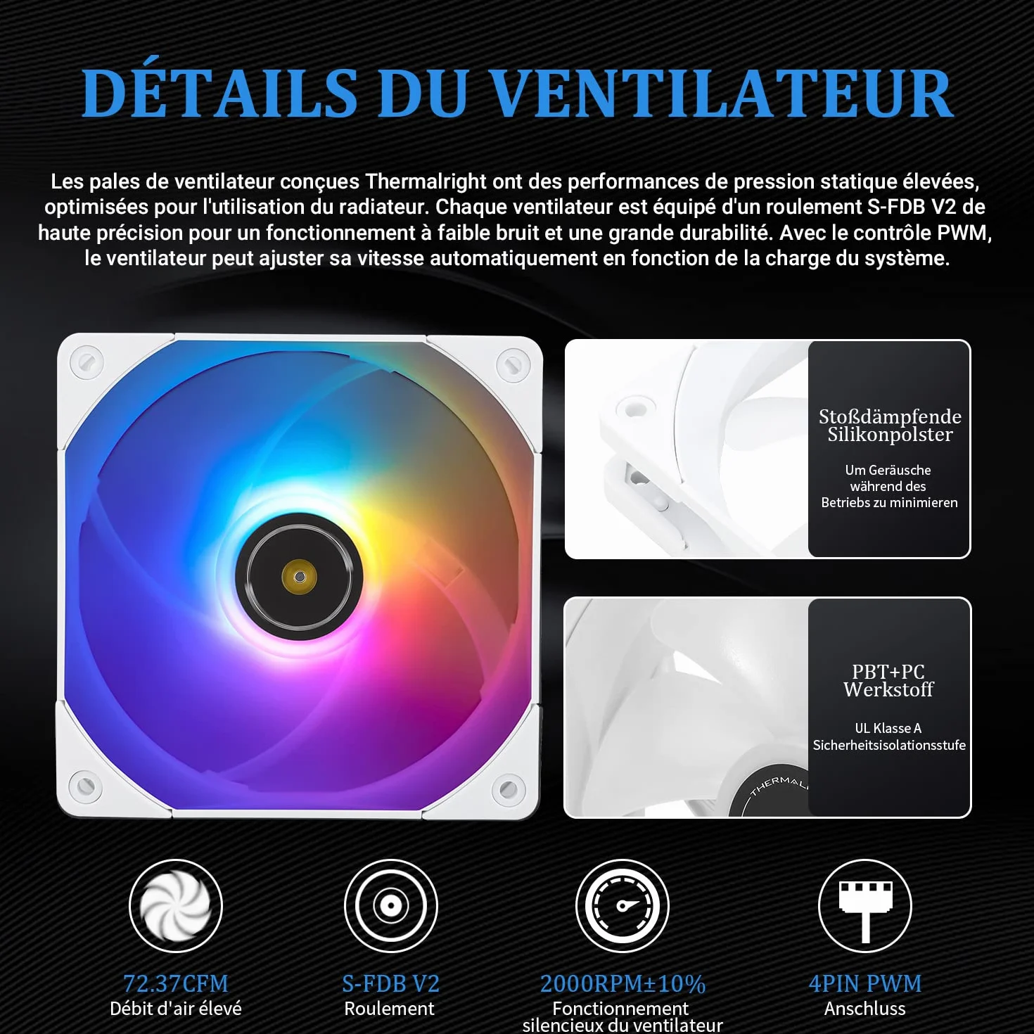 Thermalright Frozen Notte 360 WHITE ARGB V2 - Raffreddamento ad acqua, 360 specifiche del radiatore CPU bianco, 3 ventole PWM da 120 mm, adatto per AM5/ AM4/Intel LGA 1700/1851/1150/1151/1200/2011