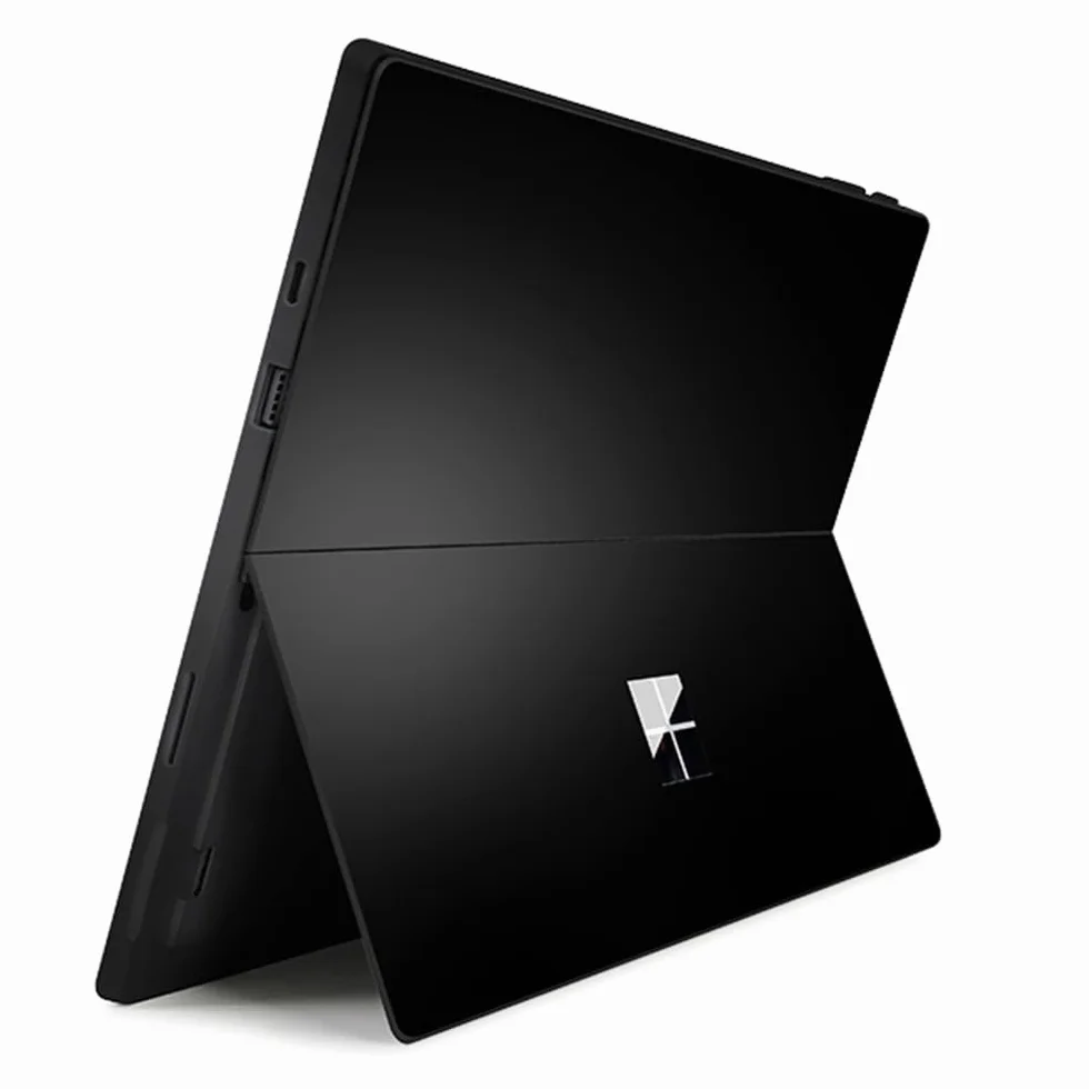 Microsoft Surface Pro 7 Skin Sticker Pellicola di Design (Nero)