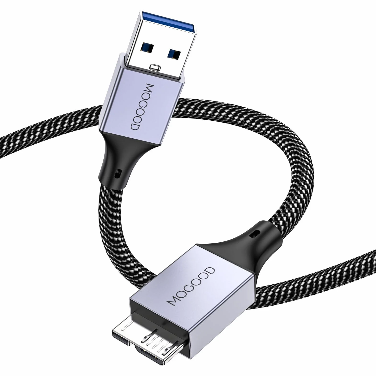 MOGOOD Cavo USB 3.0 da Micro B per Dischi Rigidi Esterni Grigio
