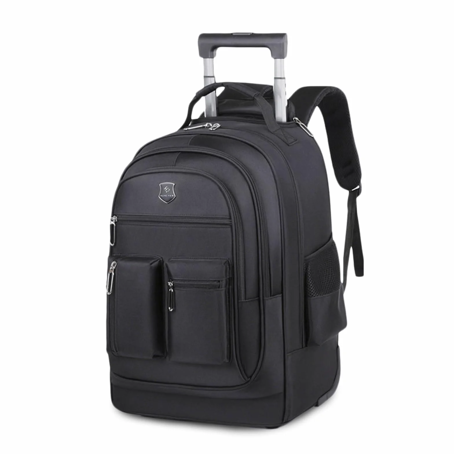 FANDARE Zaino Trolley per PC Portatile da 15.6 pollici Borsa per Laptop con Ruote Zainetto per computer portatile Zaini Borse da ufficio giorno Bagaglio a Mano Viaggio per Uomo