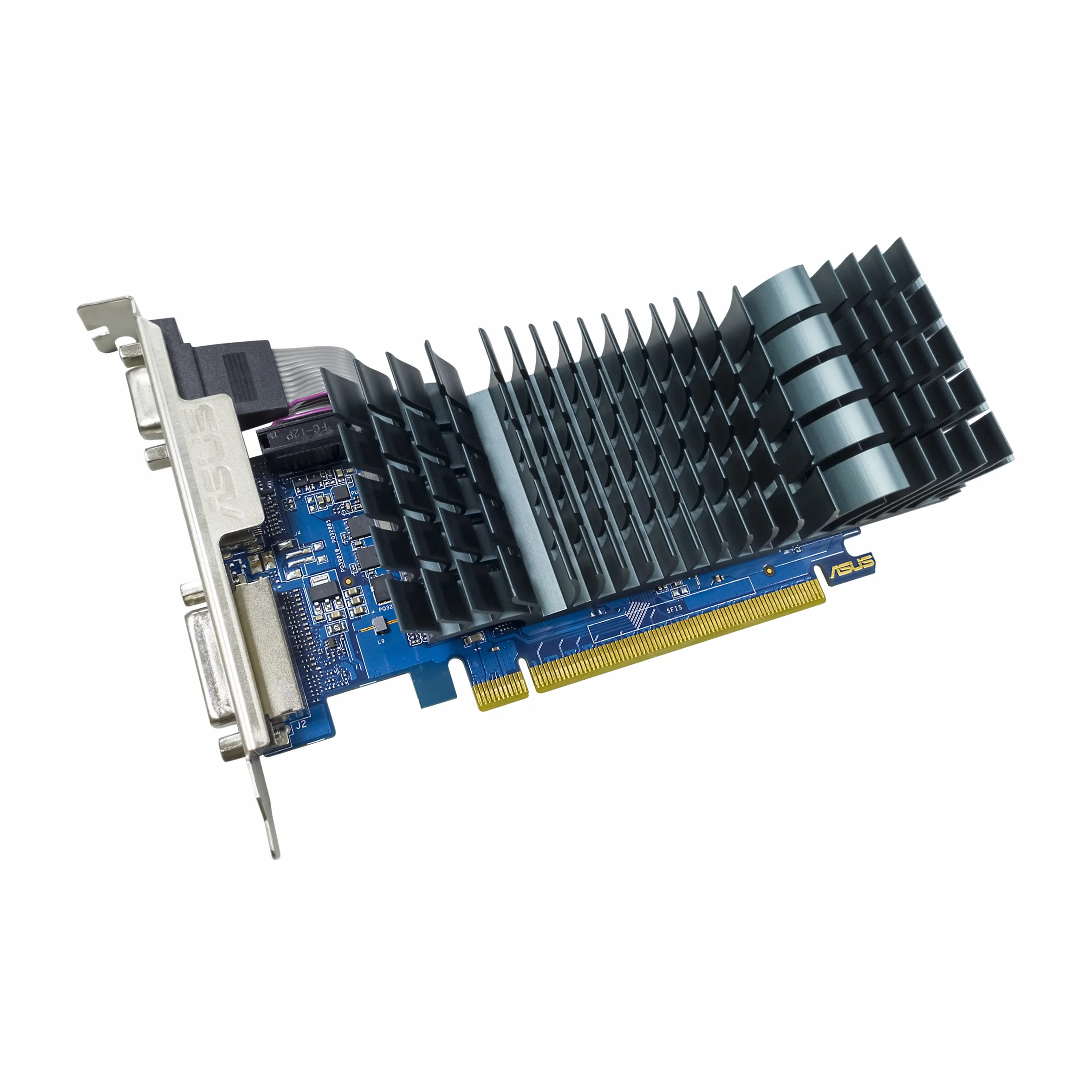 ASUS NVIDIA GeForce GT 710 Scheda Video 2GB GDDR5 EVO, Nero, GT710-SL-2GD5-BRK-EVO