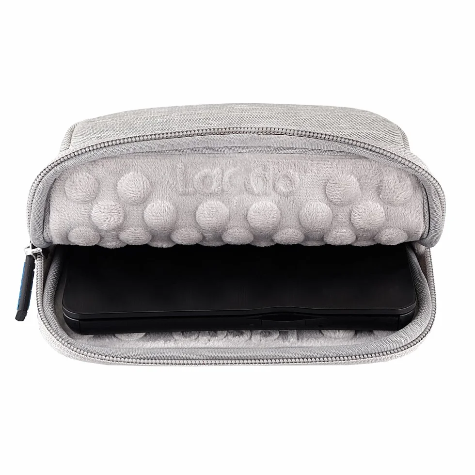 Lacdo Custodia Porta CD-DVD Borsa per HP Unità, Asus ZenDrive, Dell DW316, LG Samsung Apple Md564zm USB 2.0 SuperDrive Masterizzatore Blu-ray Portable Disco Rigido Antiurto e impermeabile, Grigio