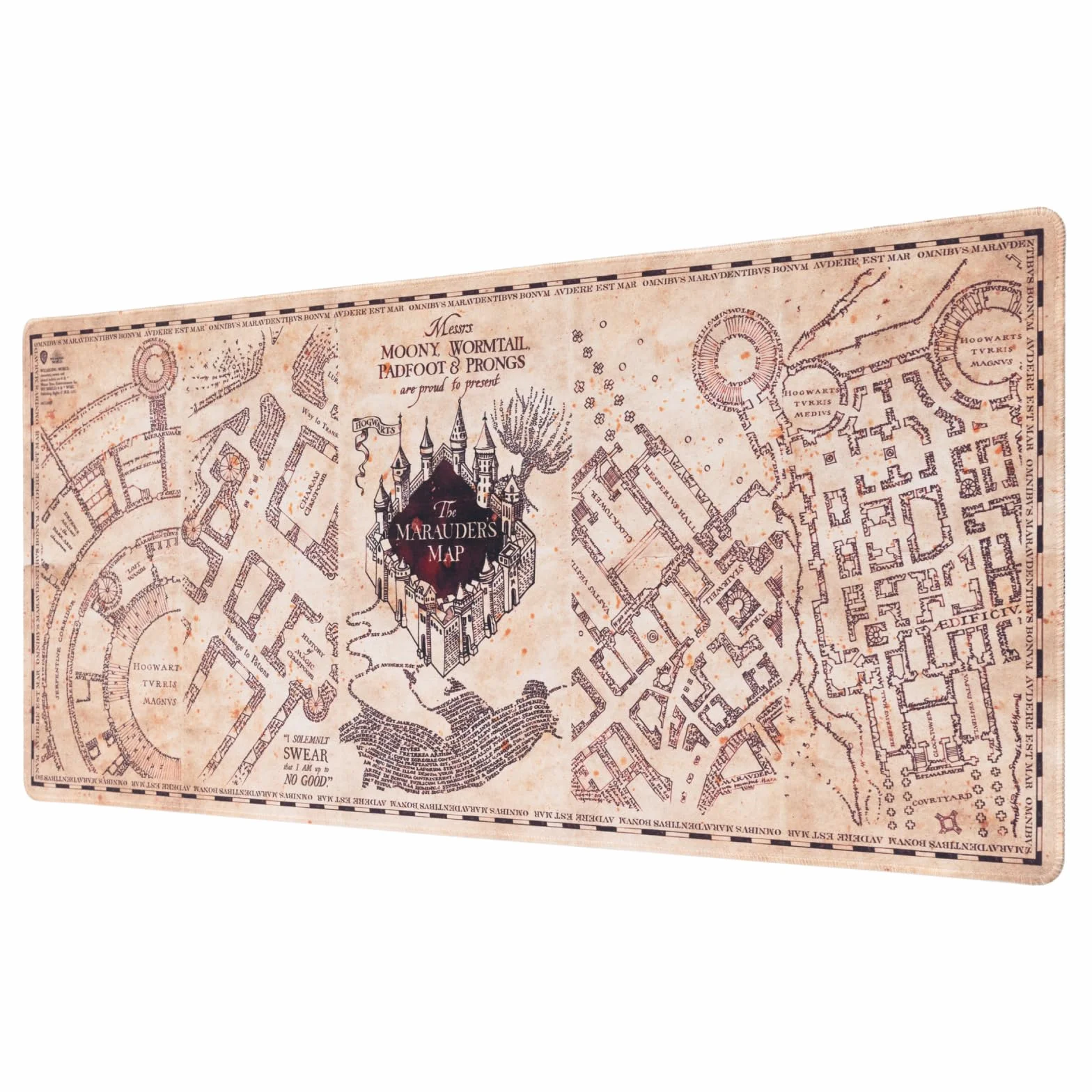 Grupo Erik Tappetino Mouse Harry Potter XXL, Mappa del malandrino - Tappetino Scrivania Impermeabile e Antiscivolo 80x35cm | Mousepad, Accessori Gaming per Scrivania
