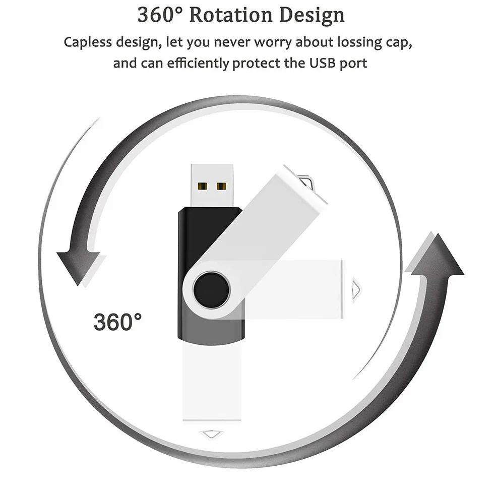 Maspen - Chiavetta USB da 128 GB, confezione da 2 unità di memoria USB 2.0 ad alta velocità, colore nero, 128 GB