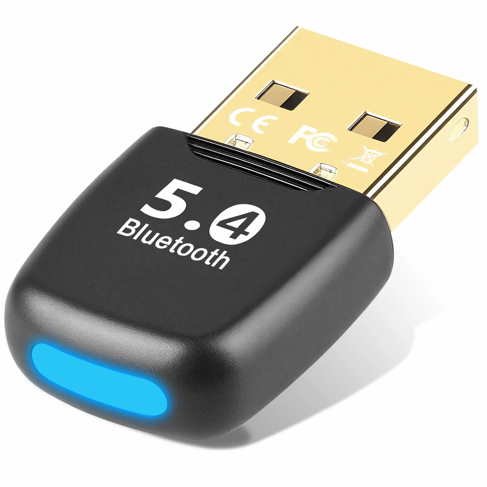Adattatore Bluetooth 5.4 USB per PC, ricevitore Bluetooth Dongle a bassa latenza, Plug & Play, compatibile con Windows 7/8.1/10/11, computer desktop e laptop, mouse, tastiera, cuffie