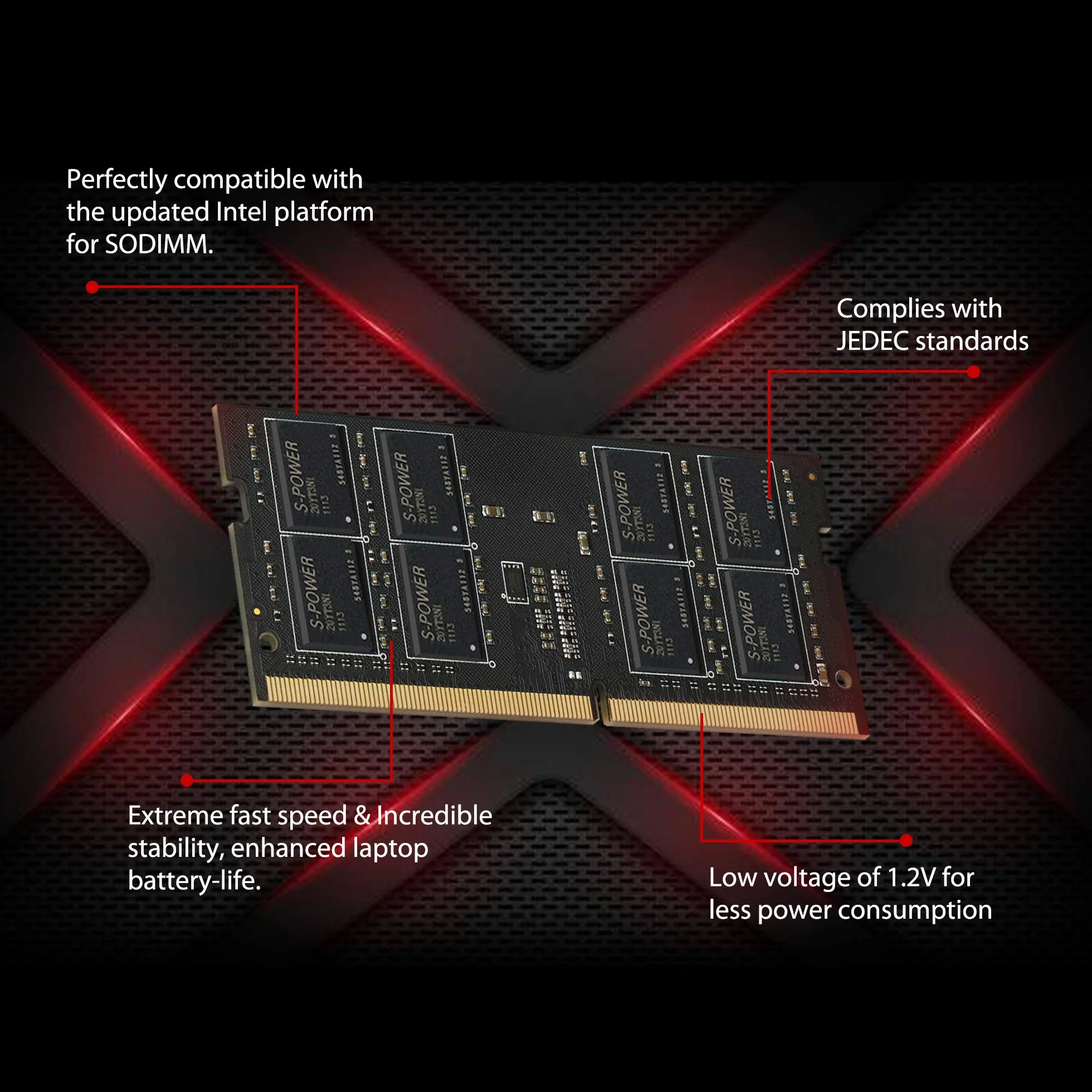 Silicon Power - Memoria RAM DDR4 da 8 GB 3200 MHz (PC4-25600) CL22 SODIMM 260 pin 1,2 V Non-ECC per computer portatile notebook