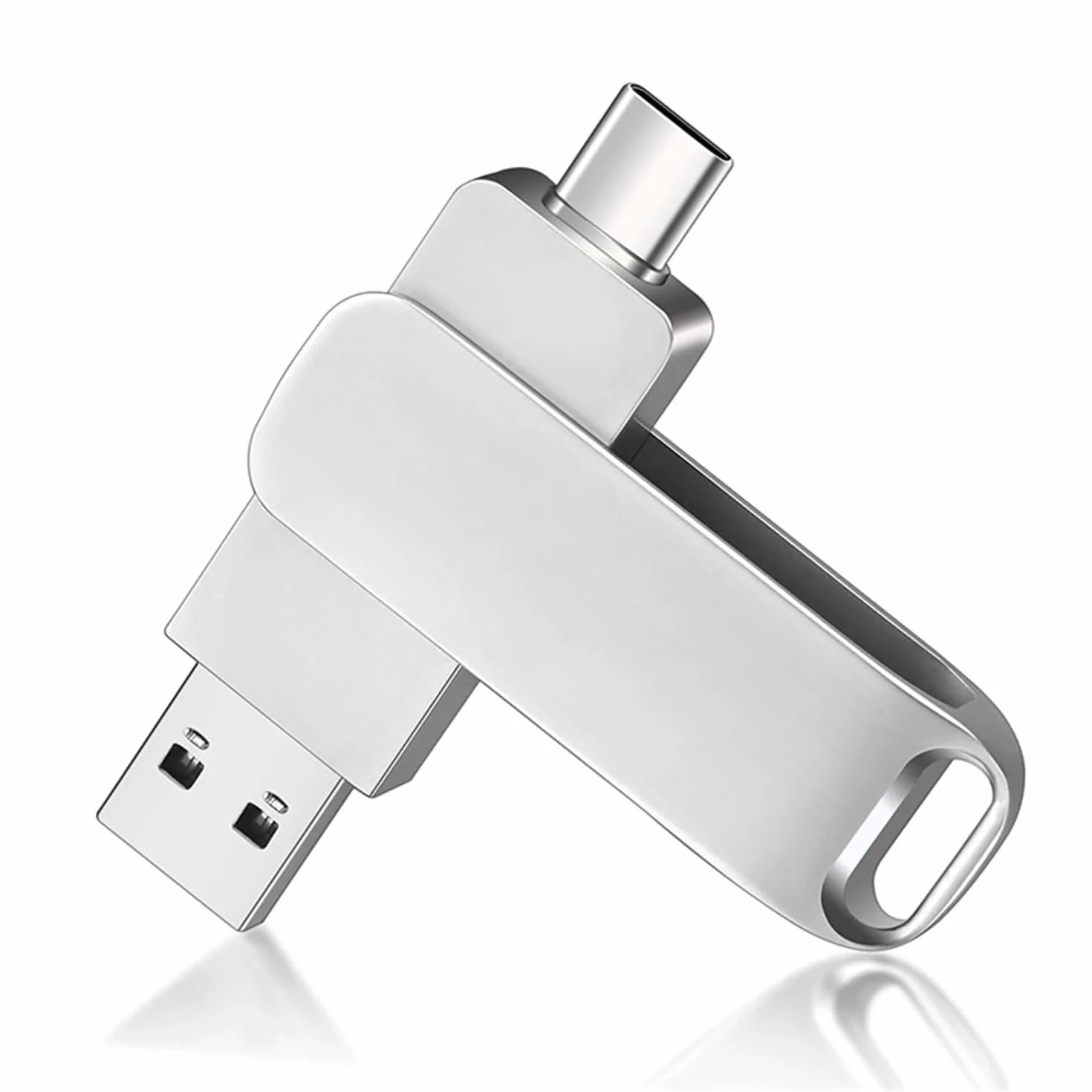 Chiavetta USB 512GB 2 in 1 USB 3.0 Alta Velocità Impermeabile Metallo Flash Drive per Smartphone OTG Android Backup