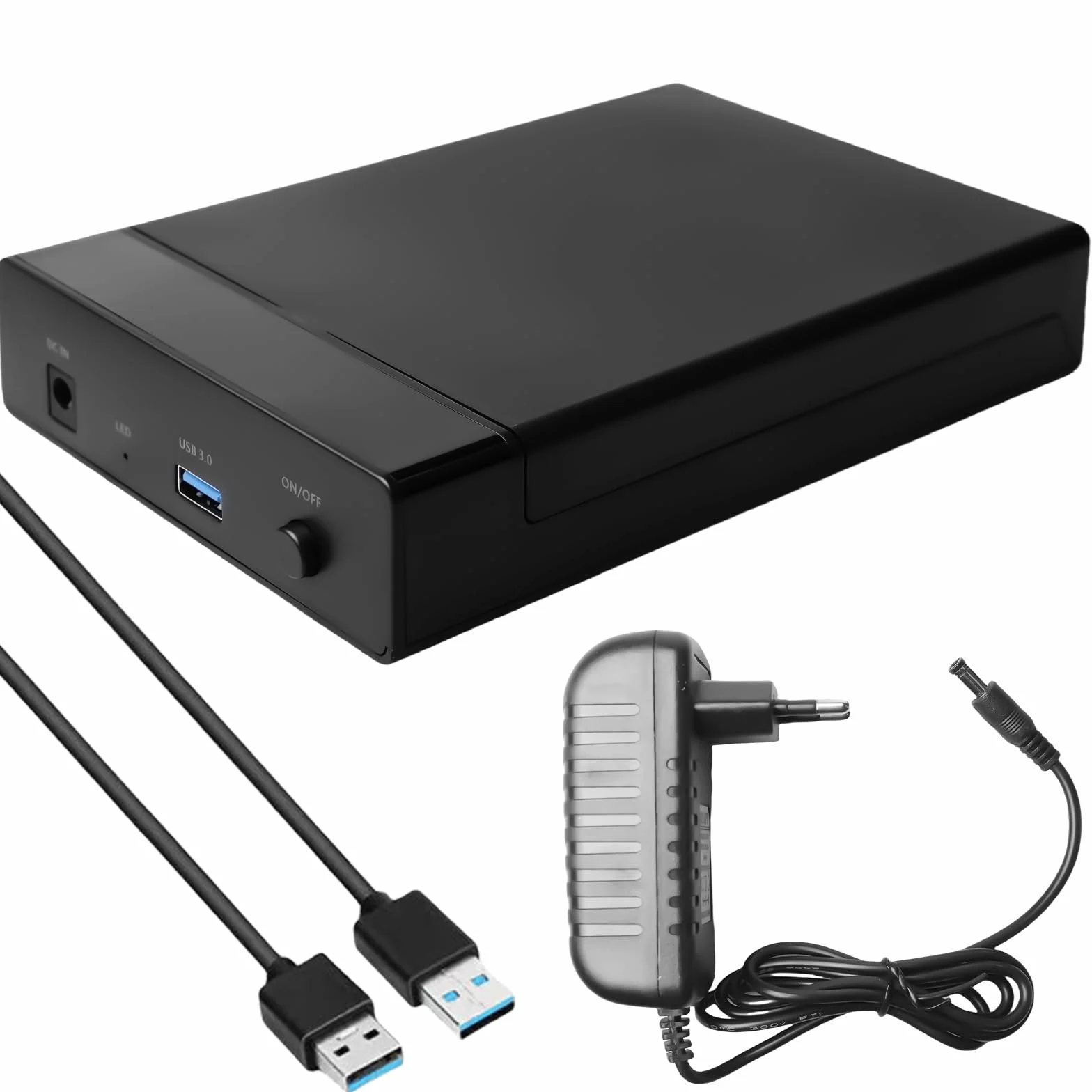 Docking Station per Disco Rigido, Docking Station per Disco Rigido da 2,5 / 3,5 Pollici SATA HDD/SSD, Docking Station USB 3.0 USB Tipo-A, Supporto UASP, Adattatore Disco Rigido 5Gbps