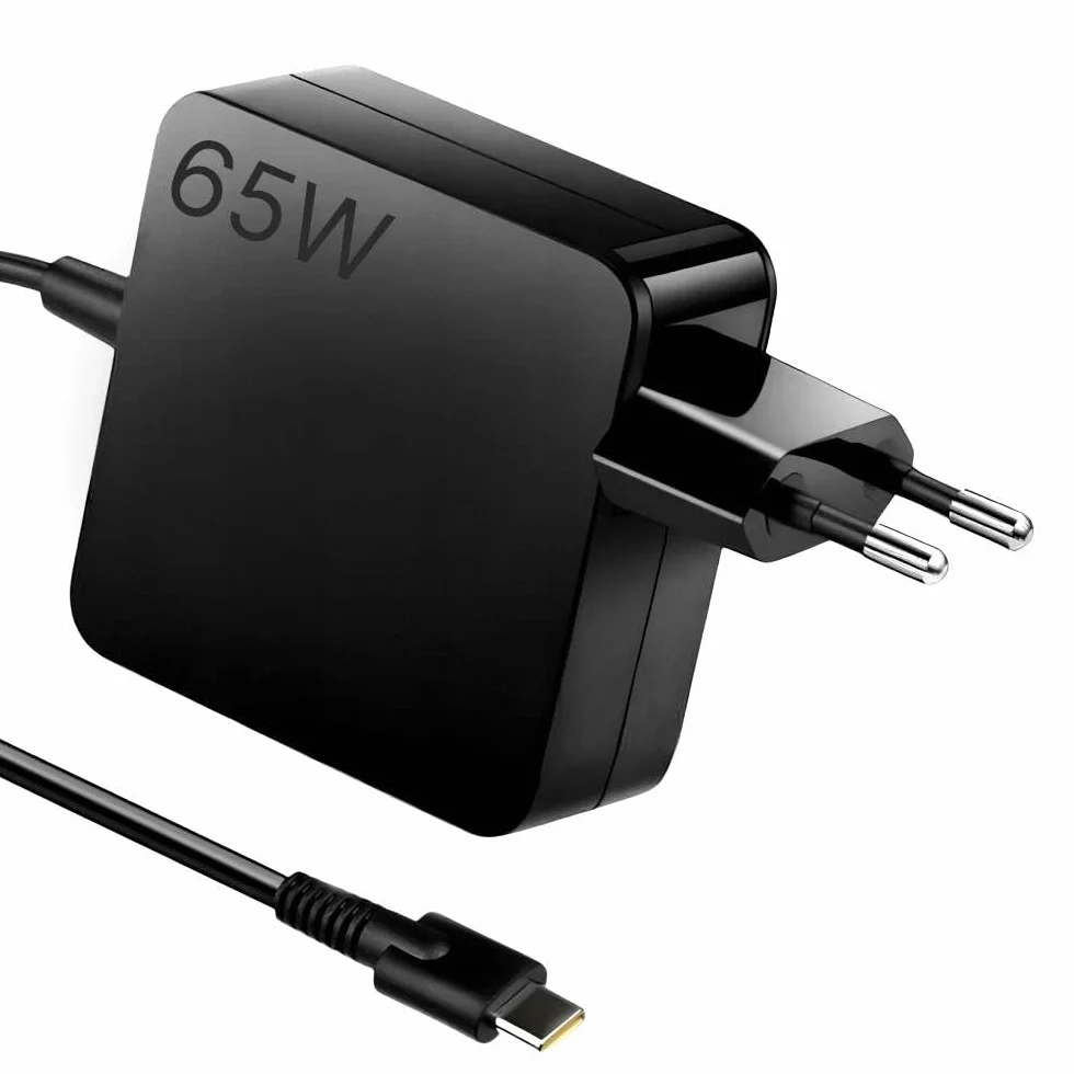 Alimentatore USB C 65W Caricatore compatibile con MacBook Air/Pro, Dell XPS 13/15, Latitude 5300/5400/5410/7390/7490, HP Spectre x360, Envy x360, EliteBook 830/840/850, ASUS ZenBook, Acer Swift/Spin