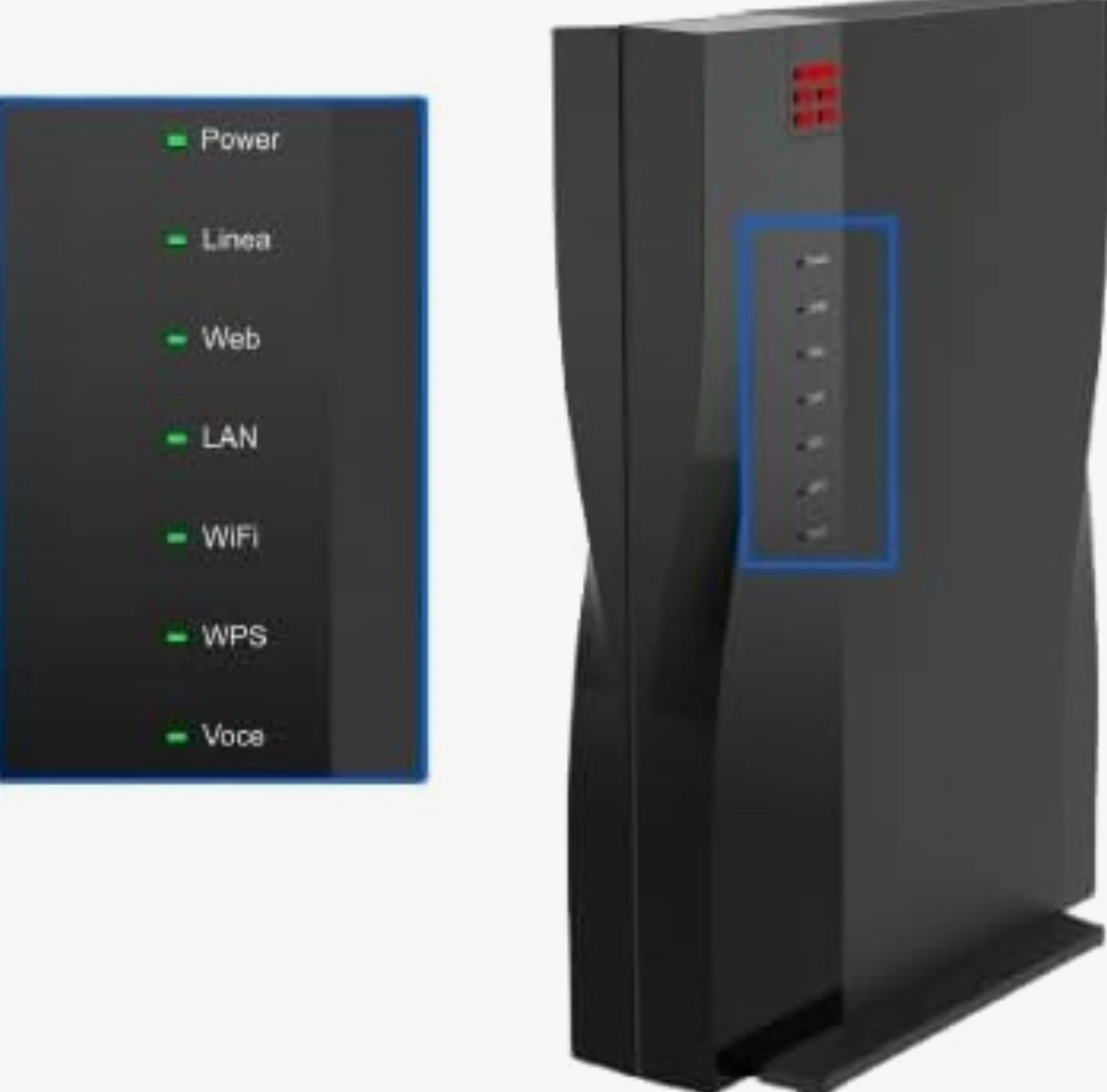 T I M HUB Pro Modem Router Wi-Fi 7 FTTH Fibra Ottica 2.5Gbps ZXHN F6745M | Solo Fibra FTTH, non FTTC, EasyMesh 2.4/5GHz, WAN 2.5G LAN 1G, 2 porte FXS telefono
