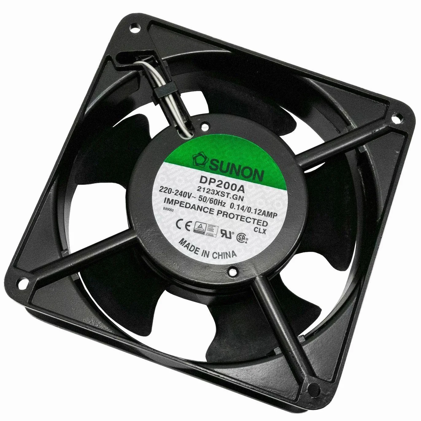 Sunon, DP200A2123XST, ventola (120 x 120 x 38 mm, AC 230 V, 2700 U/min, 44dba cuscinetto di slittamento)