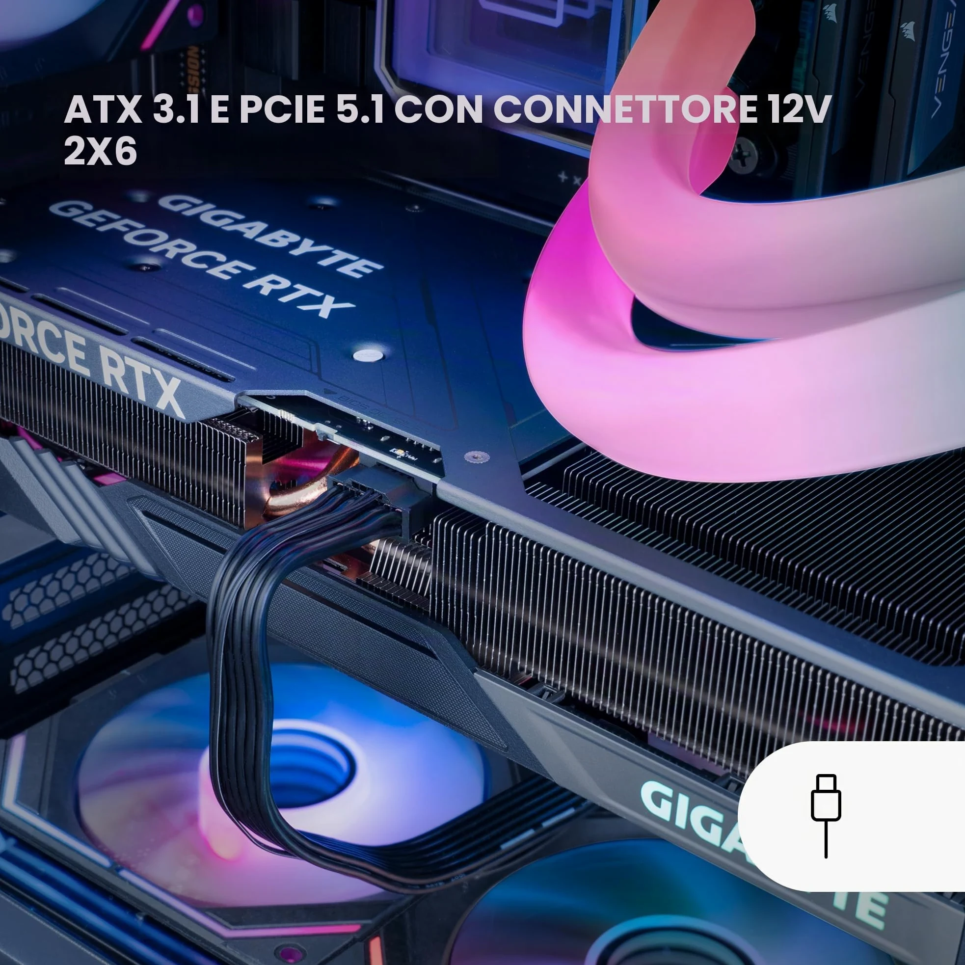 Mars Gaming MPB1000P, Alimentatore Modulare ATX 3.1 1000W, 10 Anni di Garanzia, 80Plus Gold, Ventola 140mm AI-RPM, Condensatori Giapponesi, Supporto PCIe 5.1 e APFC, Tecnologia DC-DC e SMD, Nero