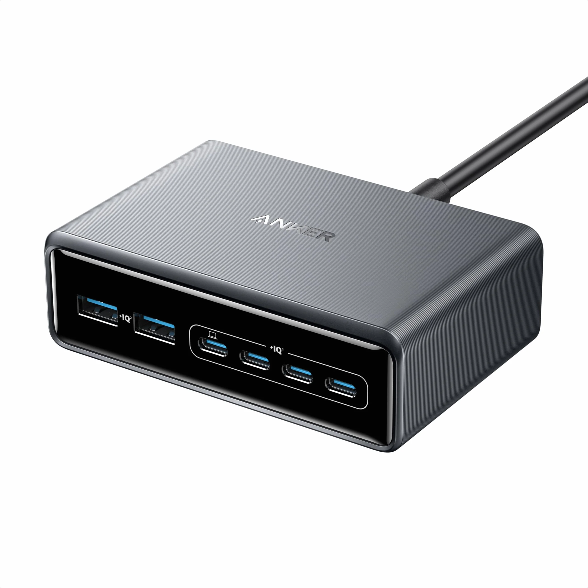 Anker Caricatore USB C Prime, Stazione di Ricarica da scrivania GaN a 6 Porte da 200W, Ricarica Rapida USB C PD, Compatibile con MacBook, iPad Pro/Air, iPhone 17/16/15/14, Galaxy.