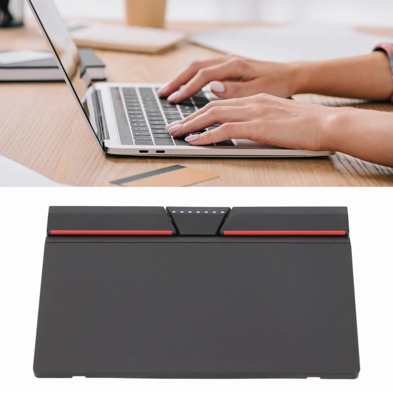 ciciglow Touchpad Notebook a Tre Pulsanti Plug and Play Sostitutivo per ThinkPad T440 T450 T440S T450S T460 - Sensibile al Tocco, Facile Installazione, Durevole in ABS e Lega Alluminio
