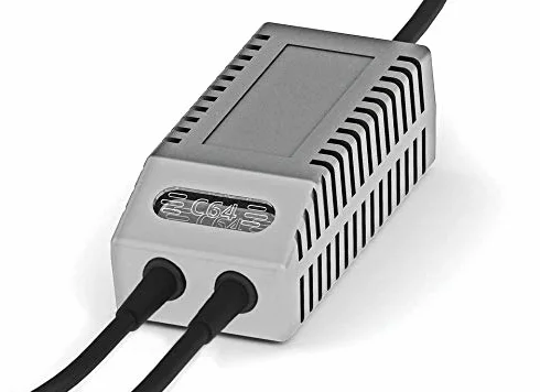 Alimentatore di rete C64 FDD Dual Modern EU – Alimentatore di ricambio C64 FDD doppio, spina UE (grigio)