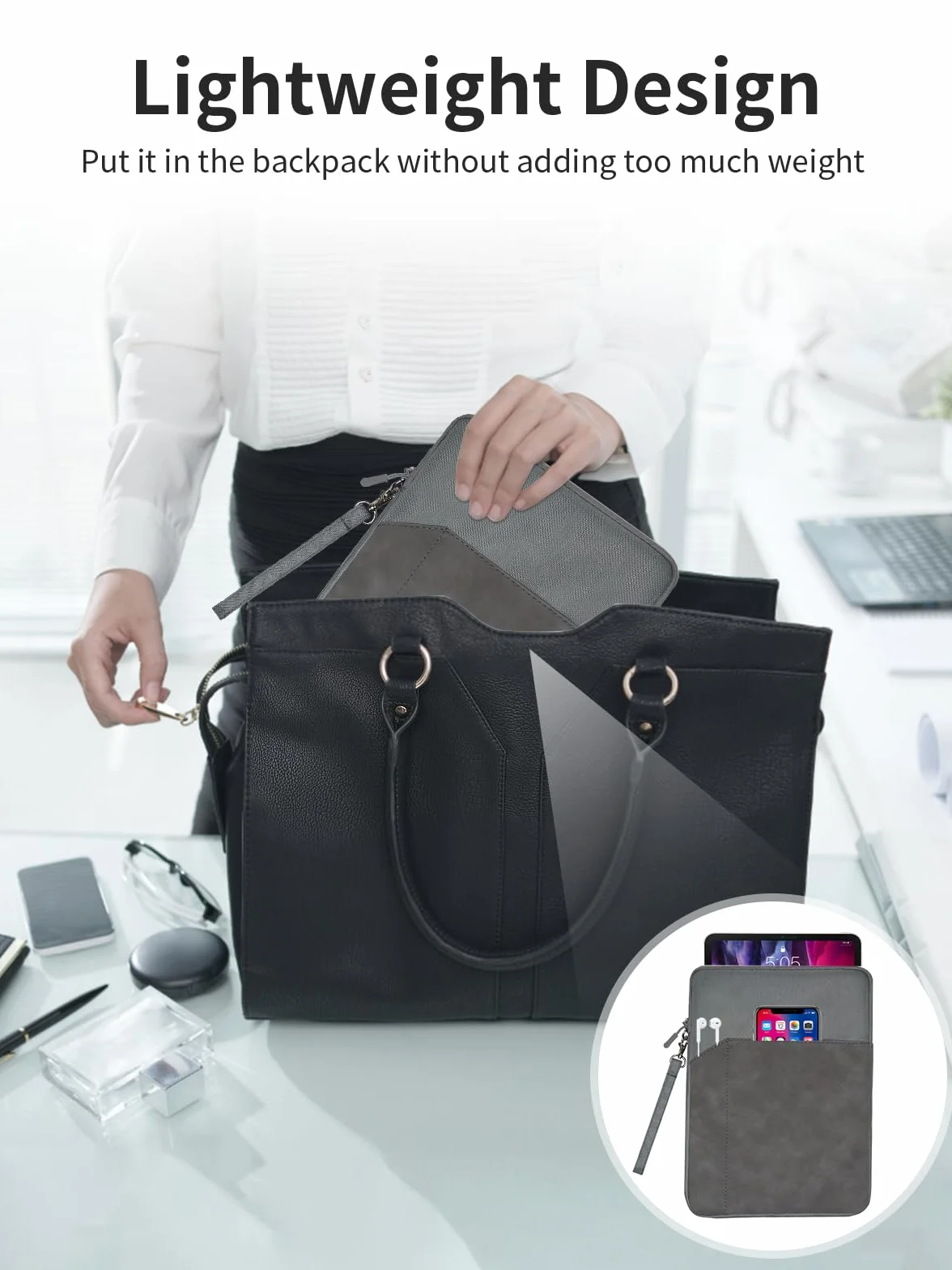Custodia per tablet Remarkable Paper Pro Move (7,3 pollici), protezione completa, impermeabile, leggera e portatile, grigio scuro