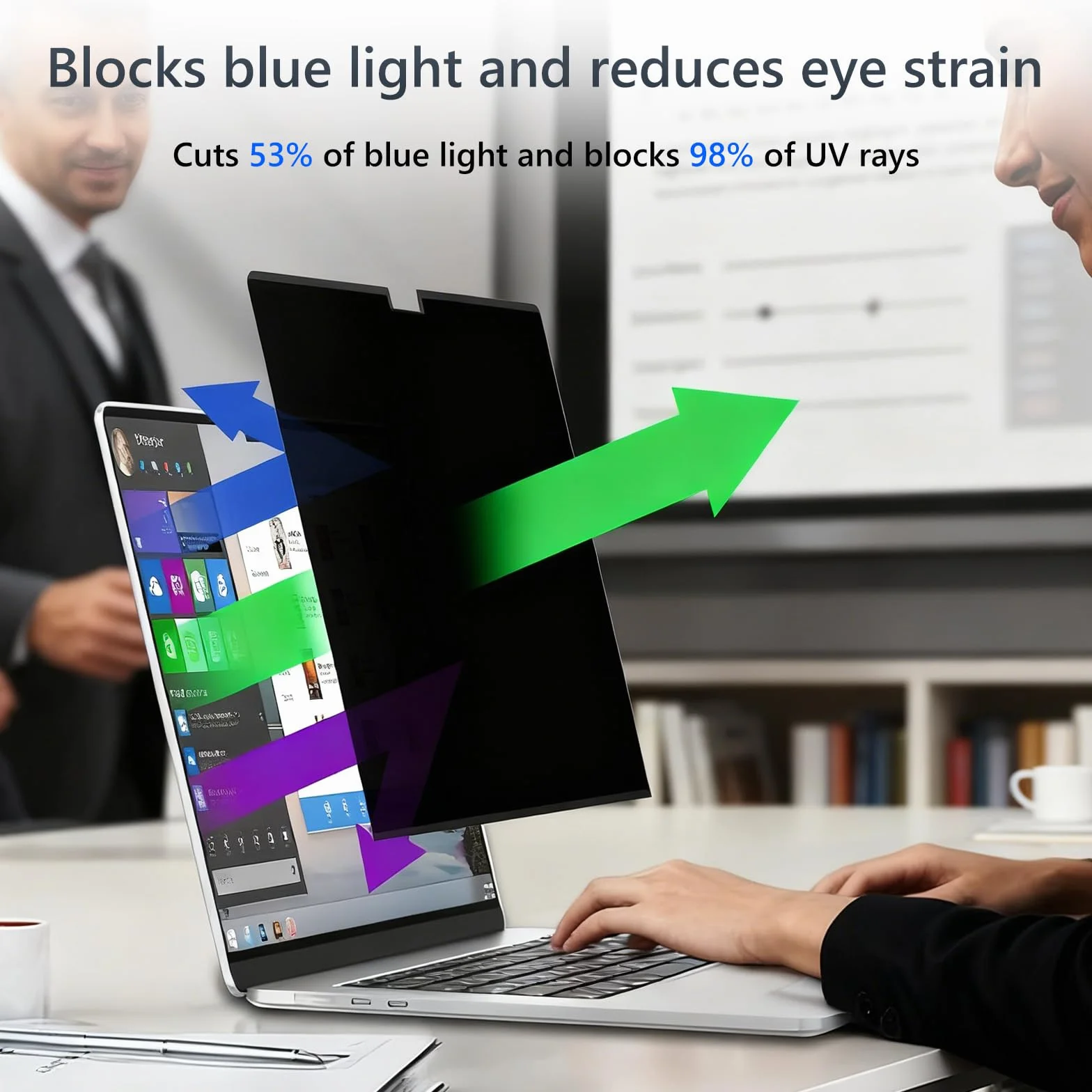 Filtro Schermo Privacy per MacBook Air 15 Pollici M5/M4/M3/M2 (2026/2025/2024/2023), Magnetico Pellicola Filtro Anti-Spia Rimovibile per MacBook Air 15" M5